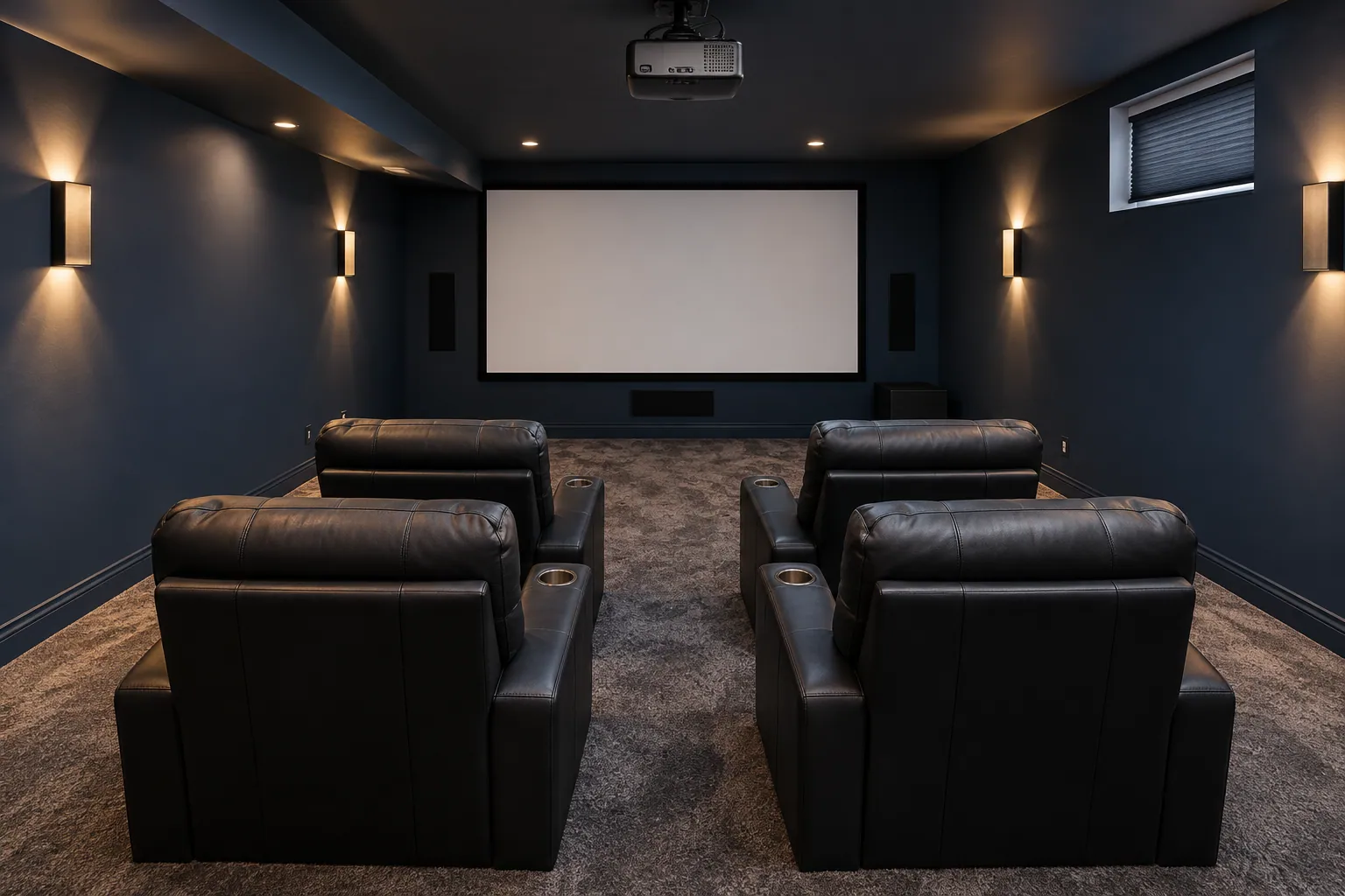 Basement remodeling project in Brampton, Ontario.