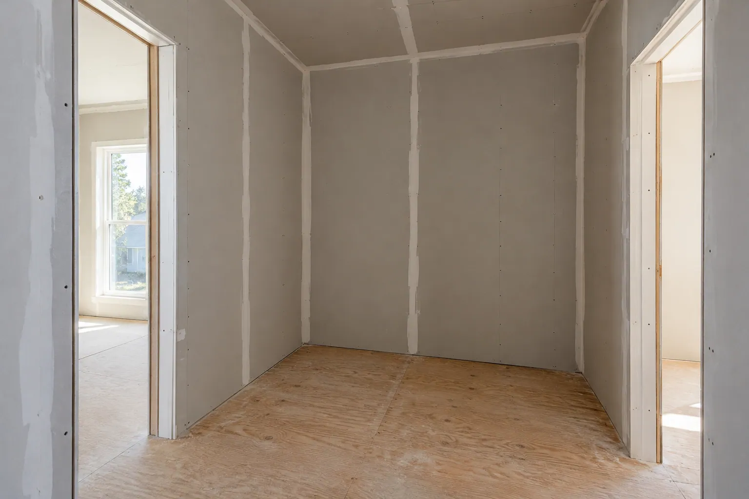 Drywall repair and finishing in Brampton, Ontario.