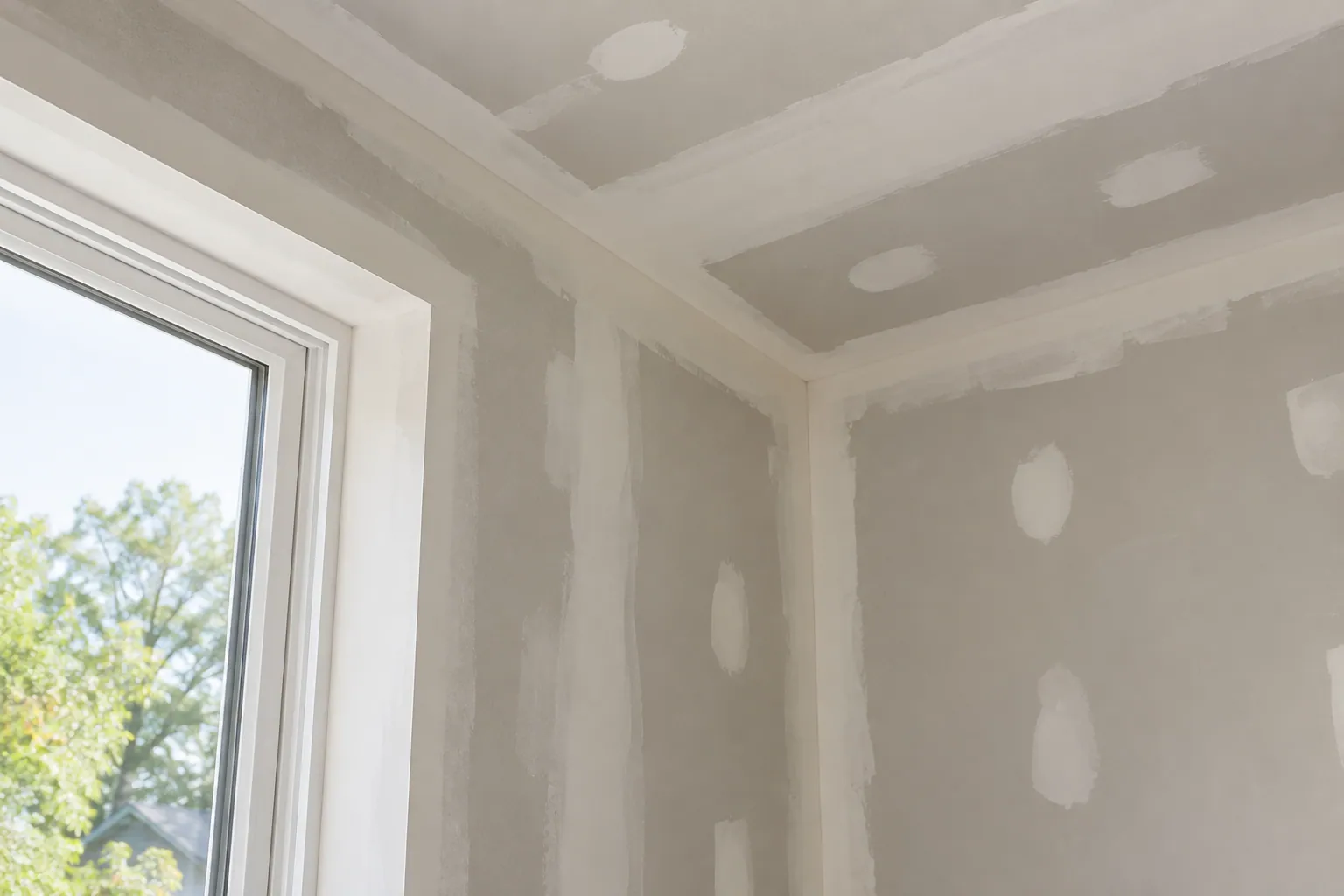 Residential drywall improvements in Brampton, Ontario.