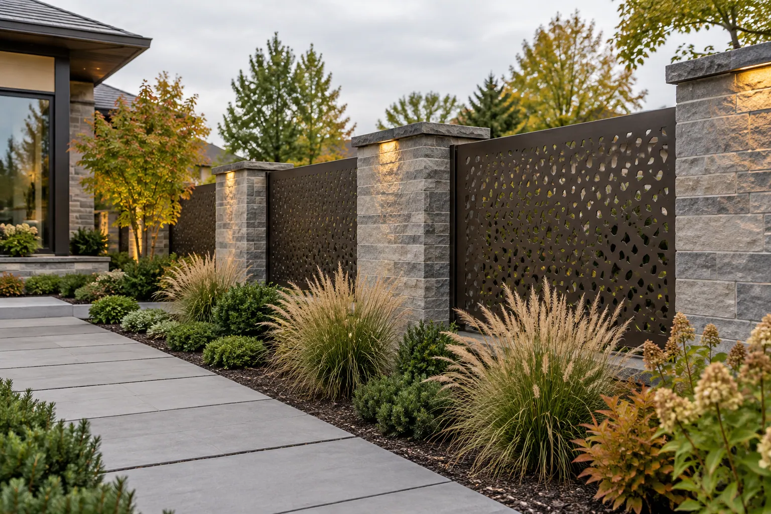 Fencing contractor project in Brampton, Ontario.
