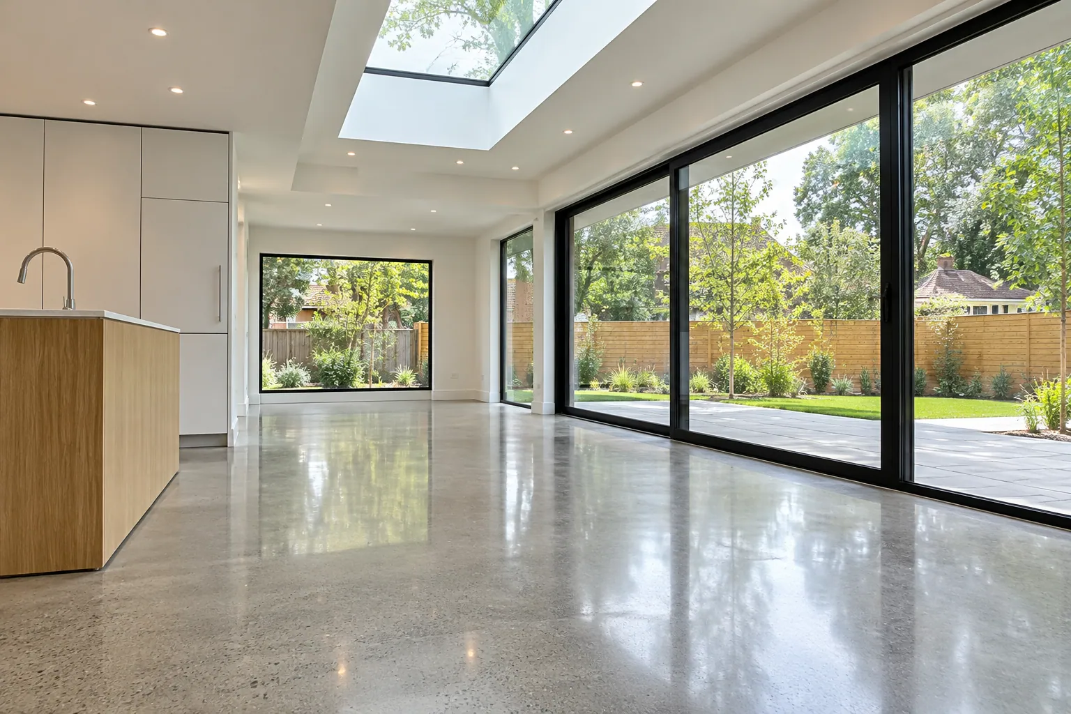 Flooring renovation project in Brampton, Ontario.