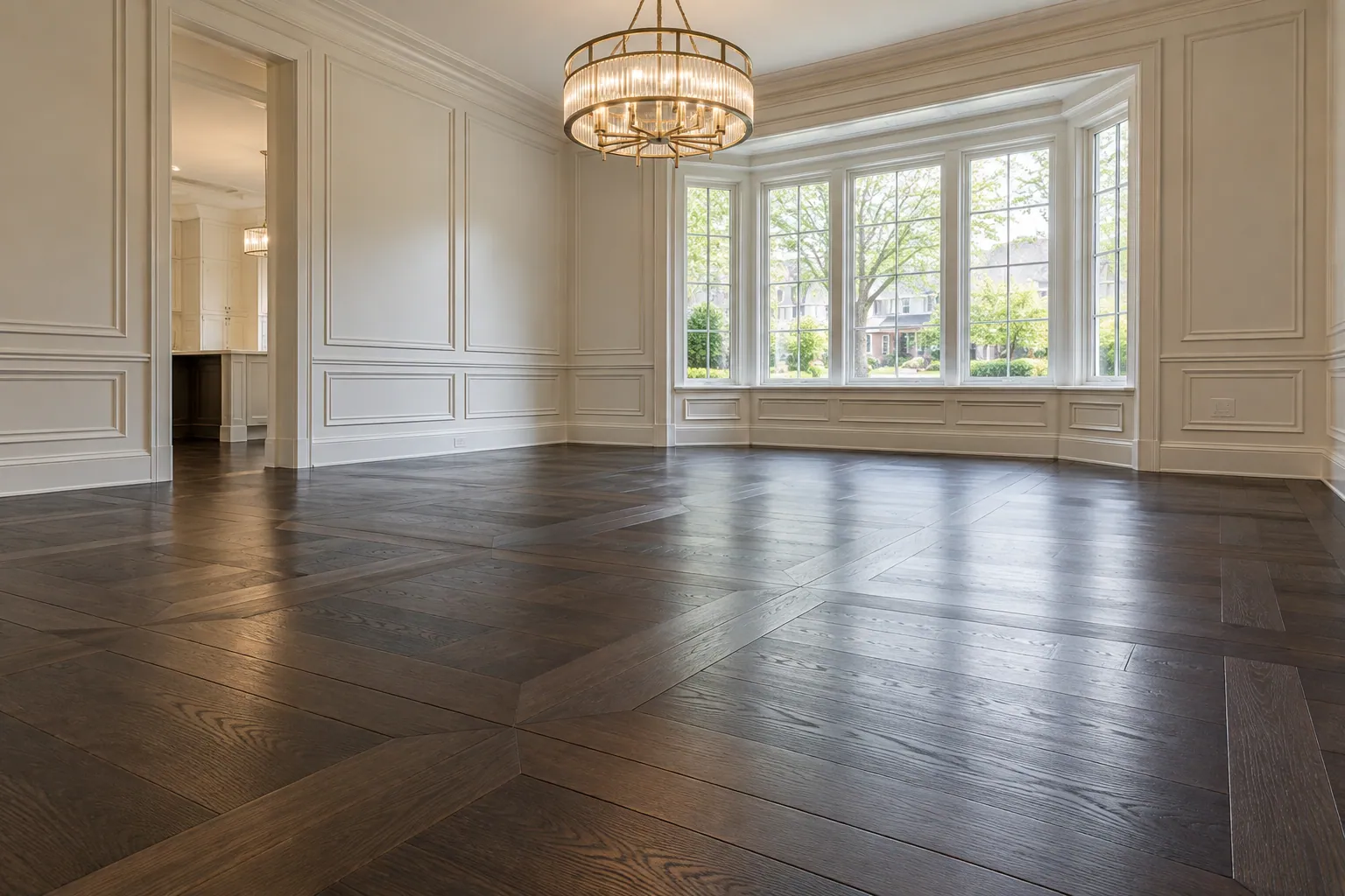 Residential flooring installation in Brampton, Ontario.