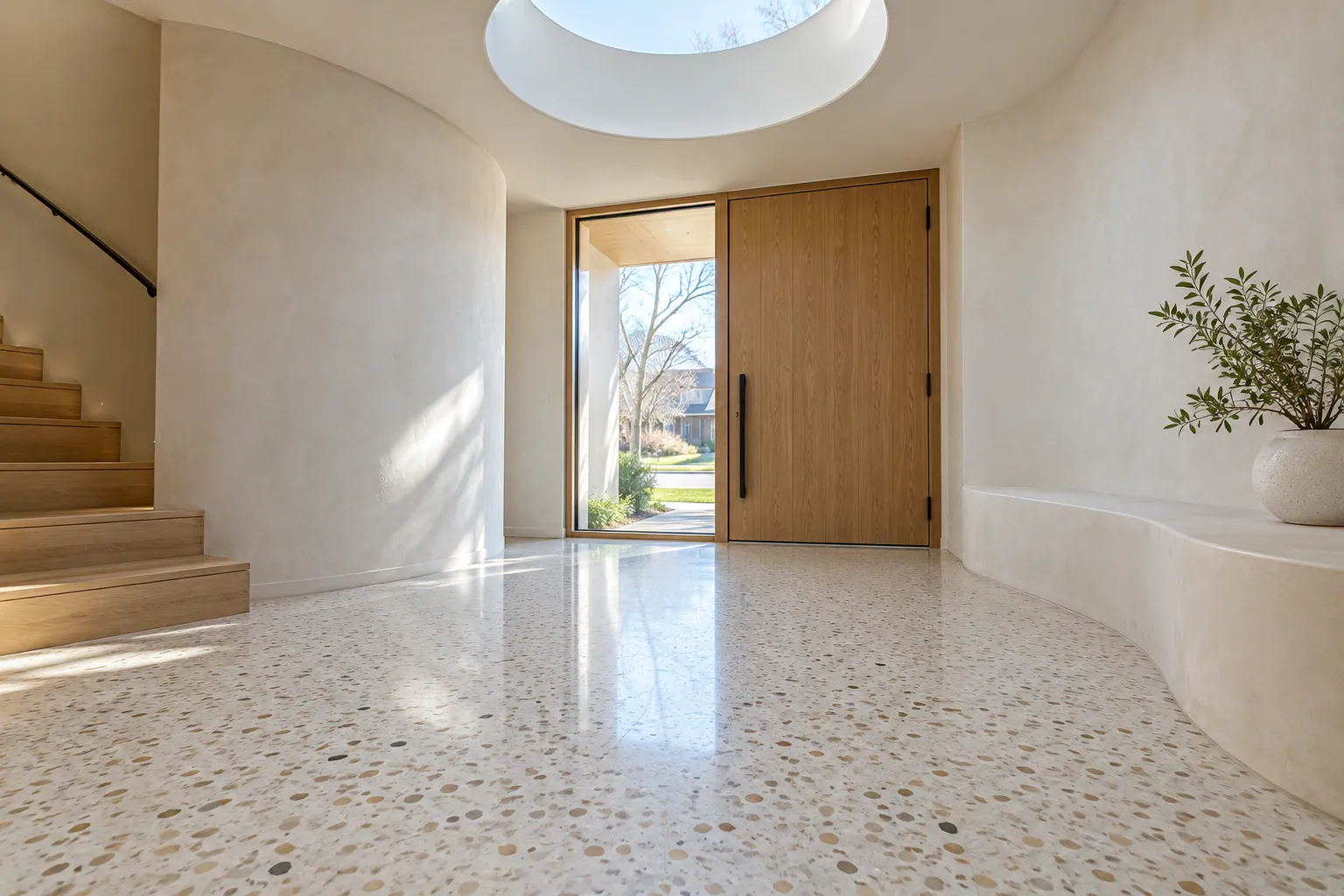 Interior floor replacement work in Brampton, Ontario.