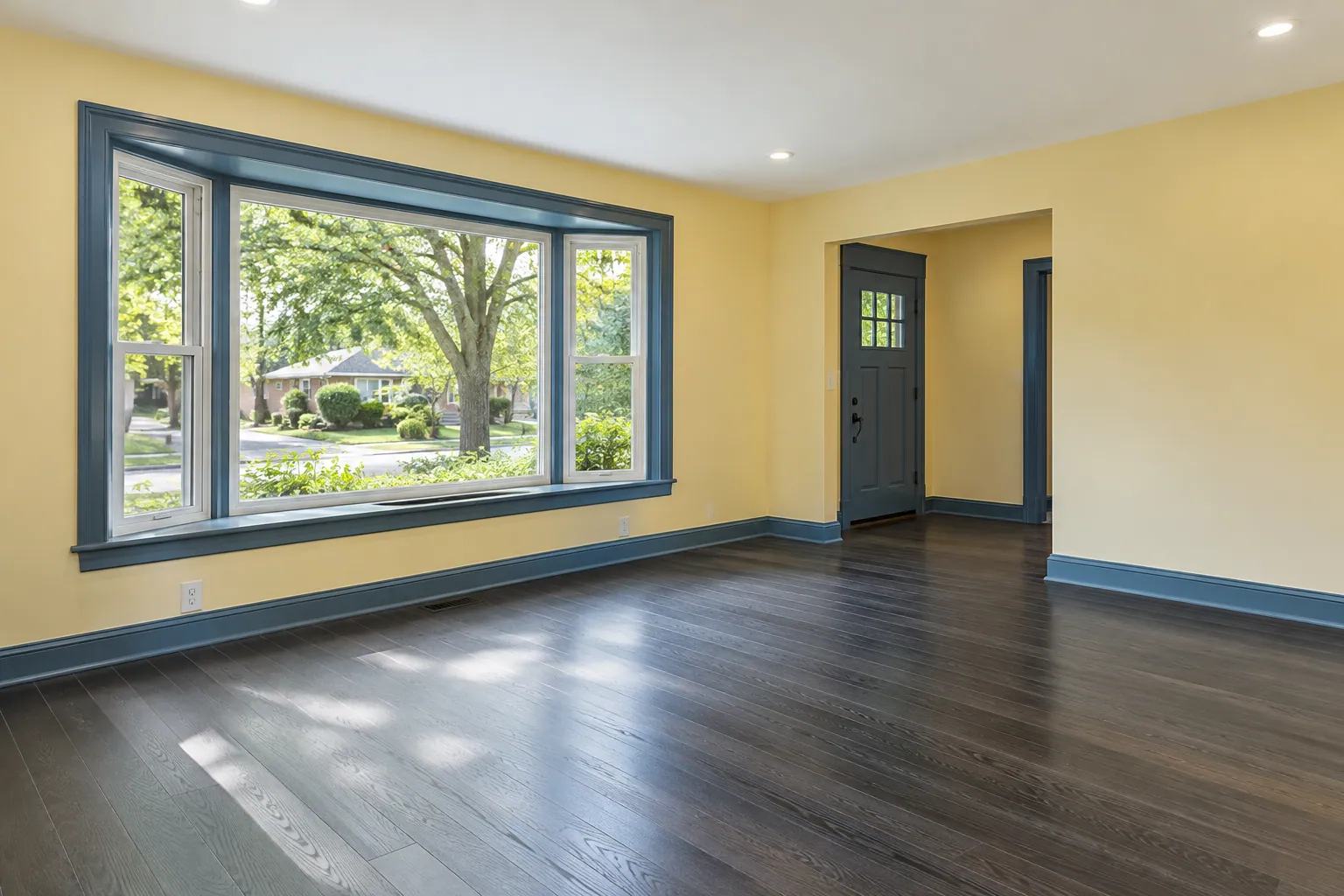 Interior painting and finish work in Brampton, Ontario.
