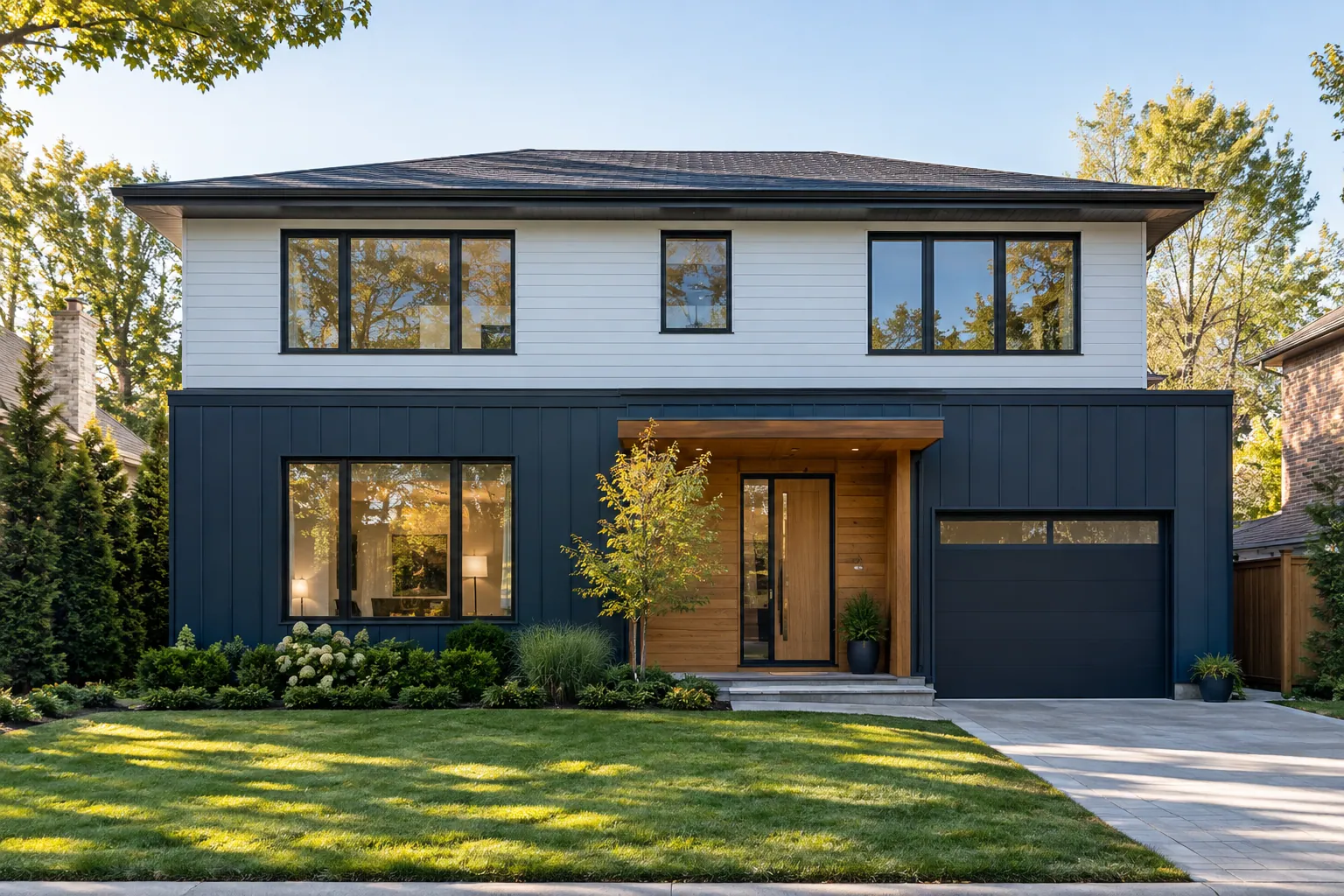 Exterior siding renovation in Brampton, Ontario.