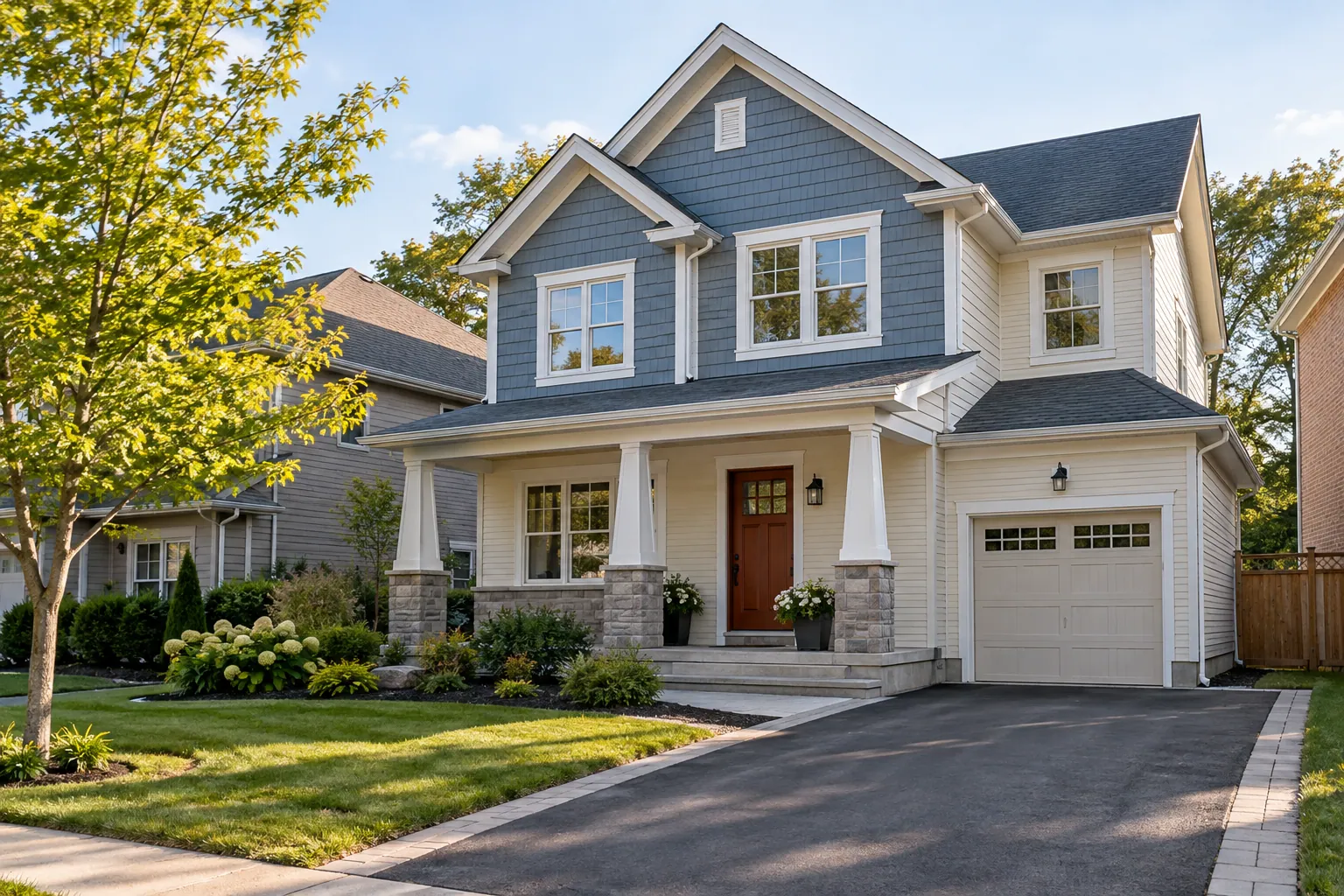 Residential siding replacement in Brampton, Ontario.
