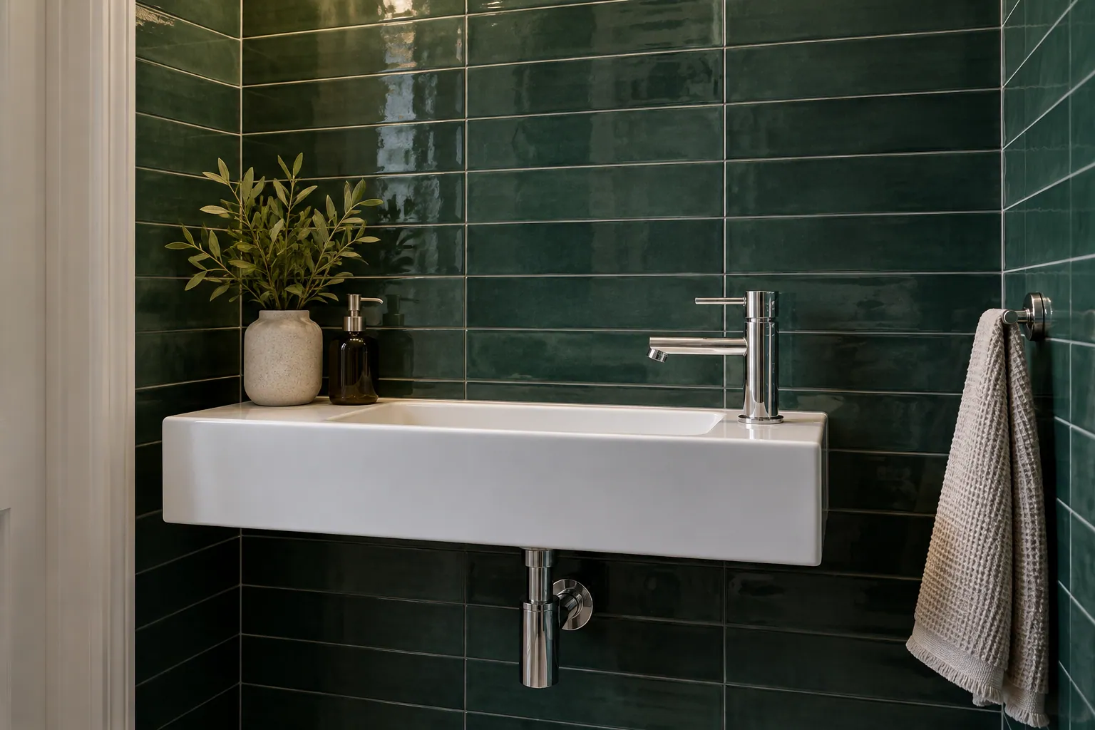 Tile installation project in Brampton, Ontario.