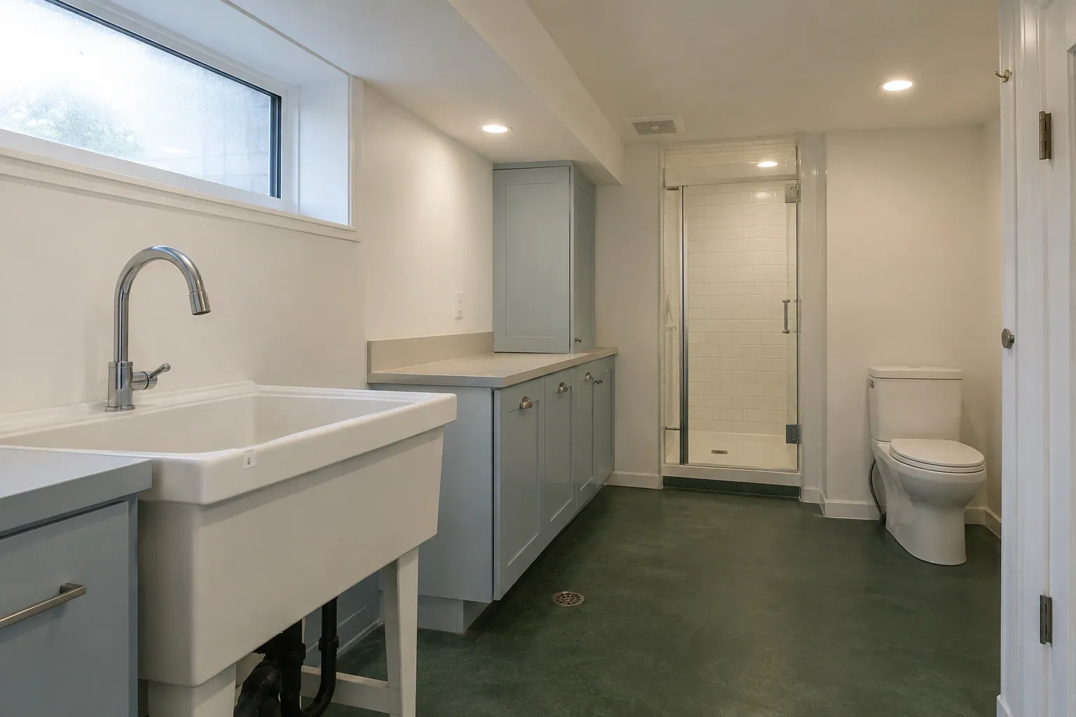 Basement living-space improvements in Brantford, Ontario.