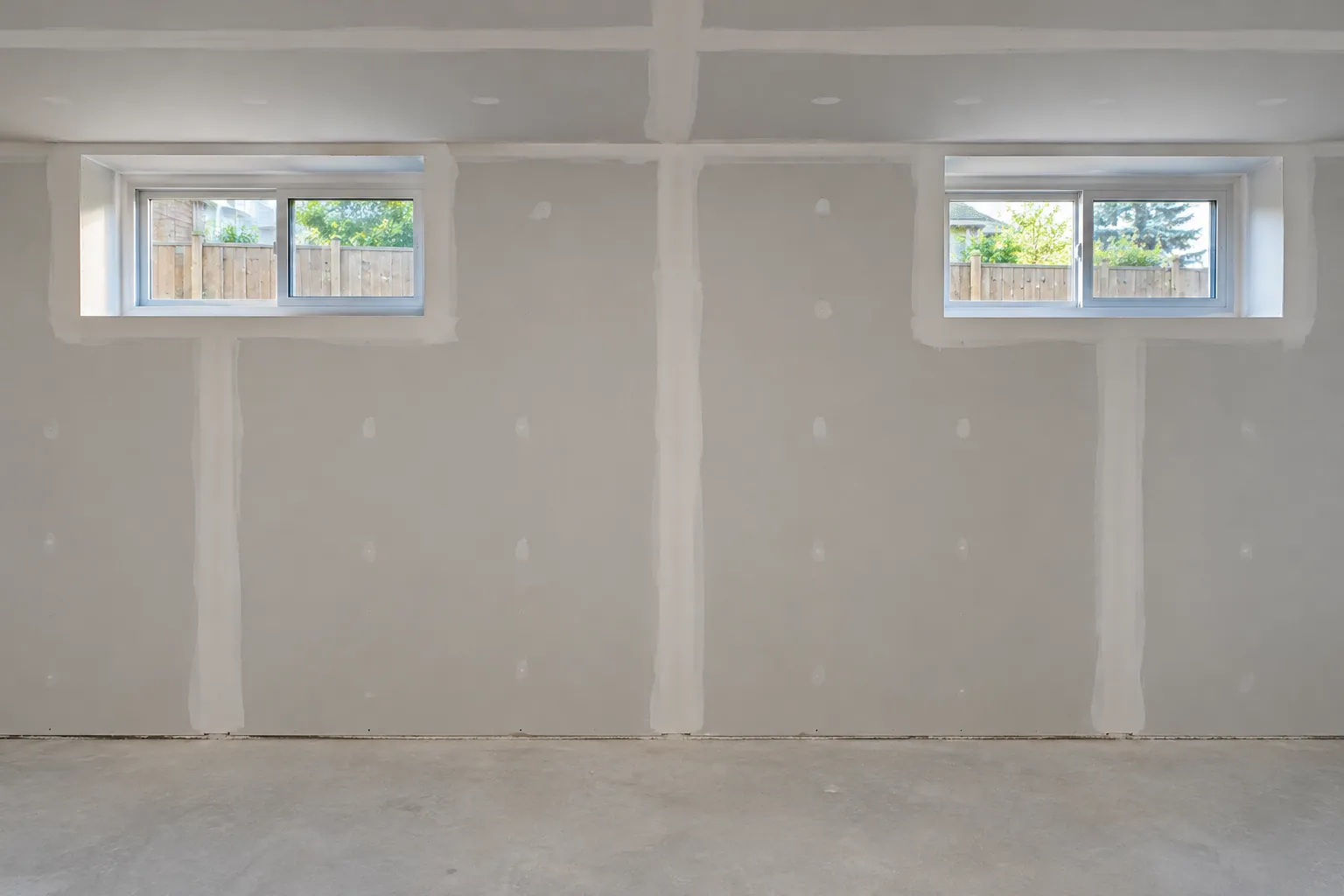 Drywall installation project in Brantford, Ontario.