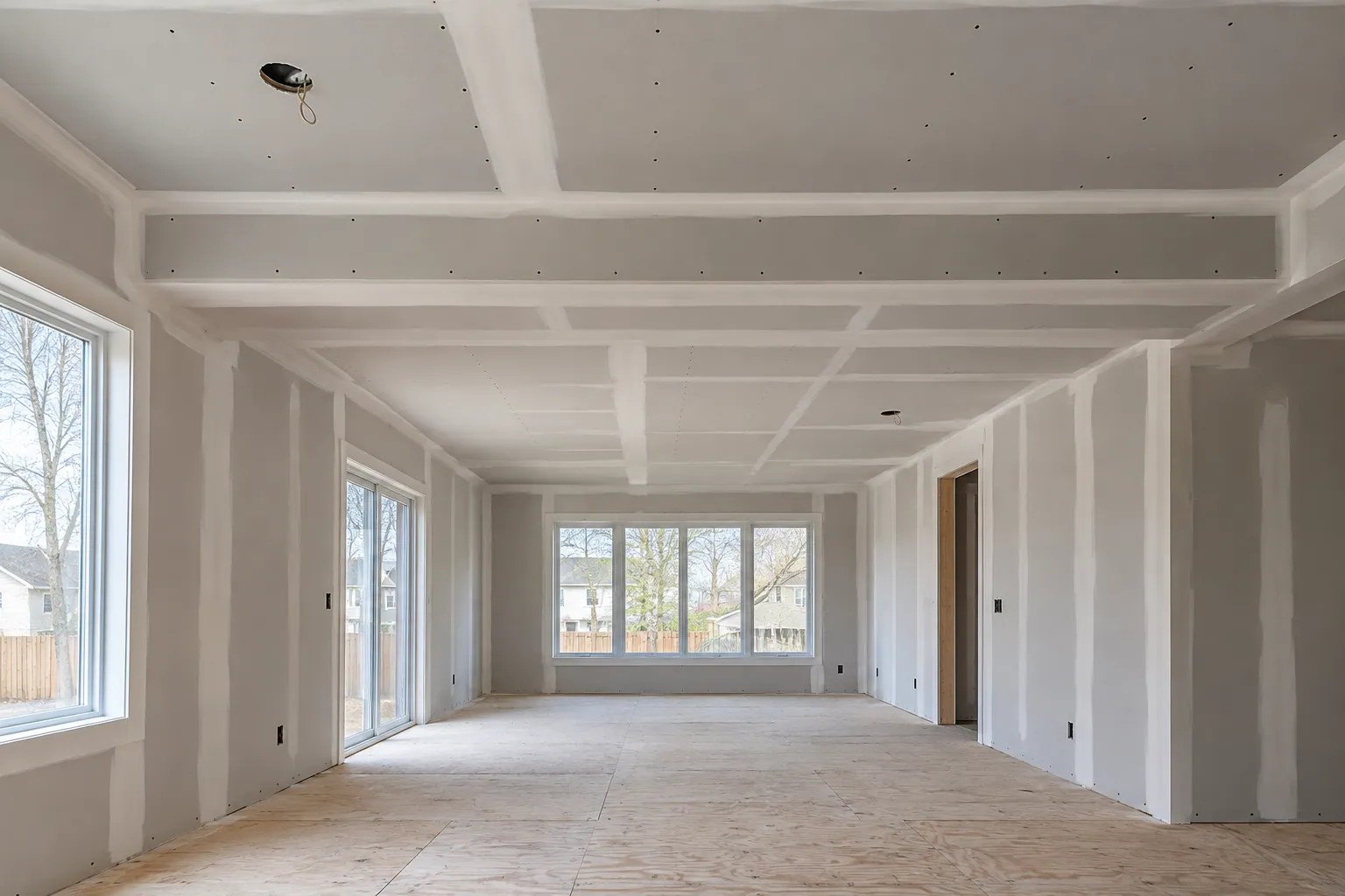 Interior drywall work in Brantford, Ontario.
