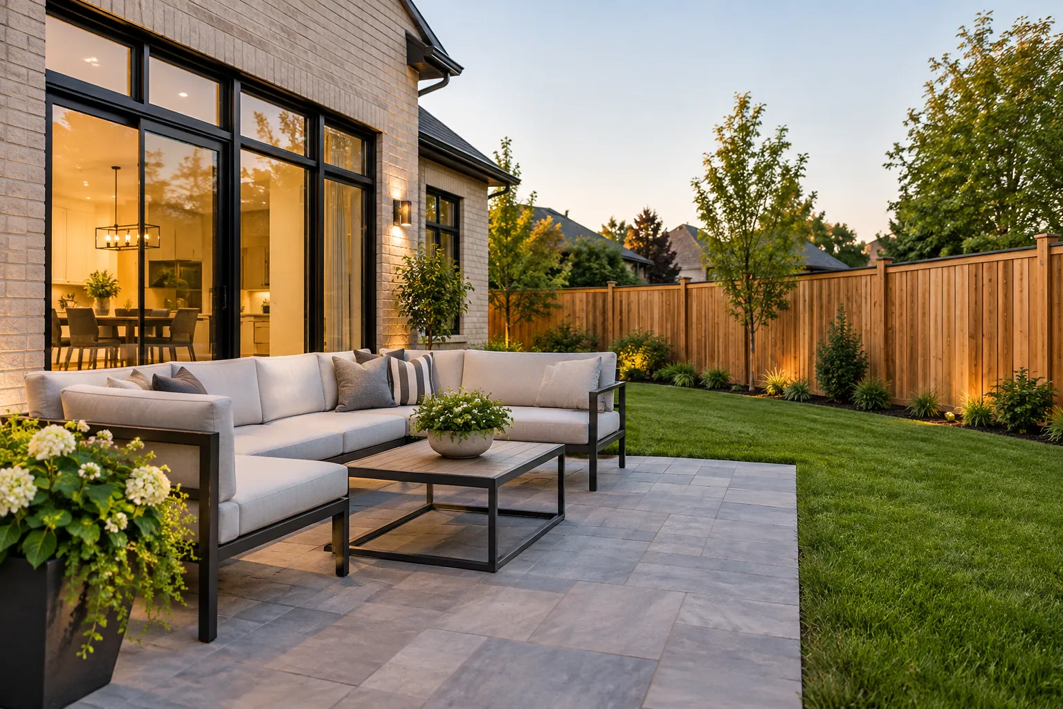 Fence installation project in Brantford, Ontario.