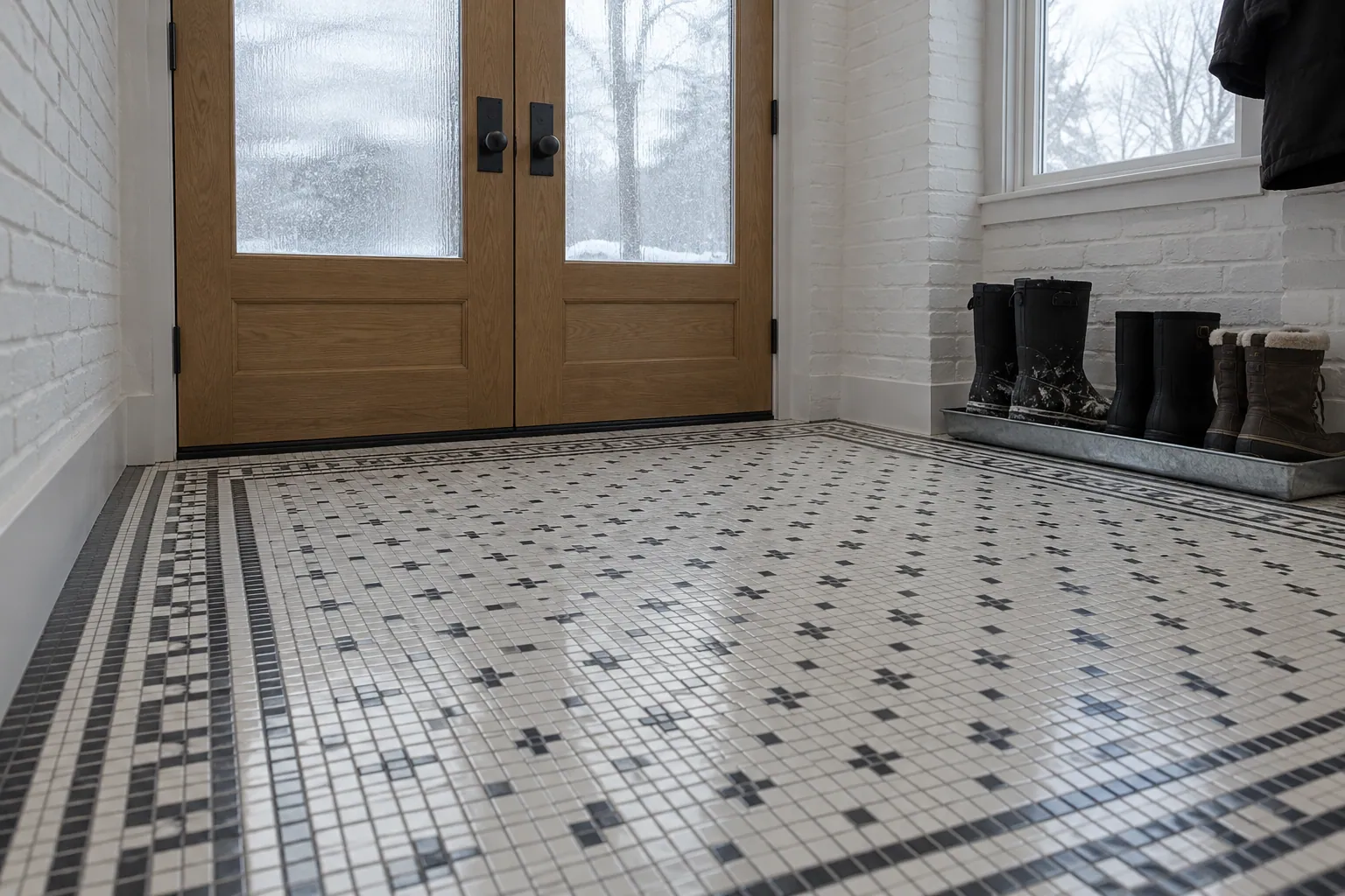 Floor installation project in Brantford, Ontario.