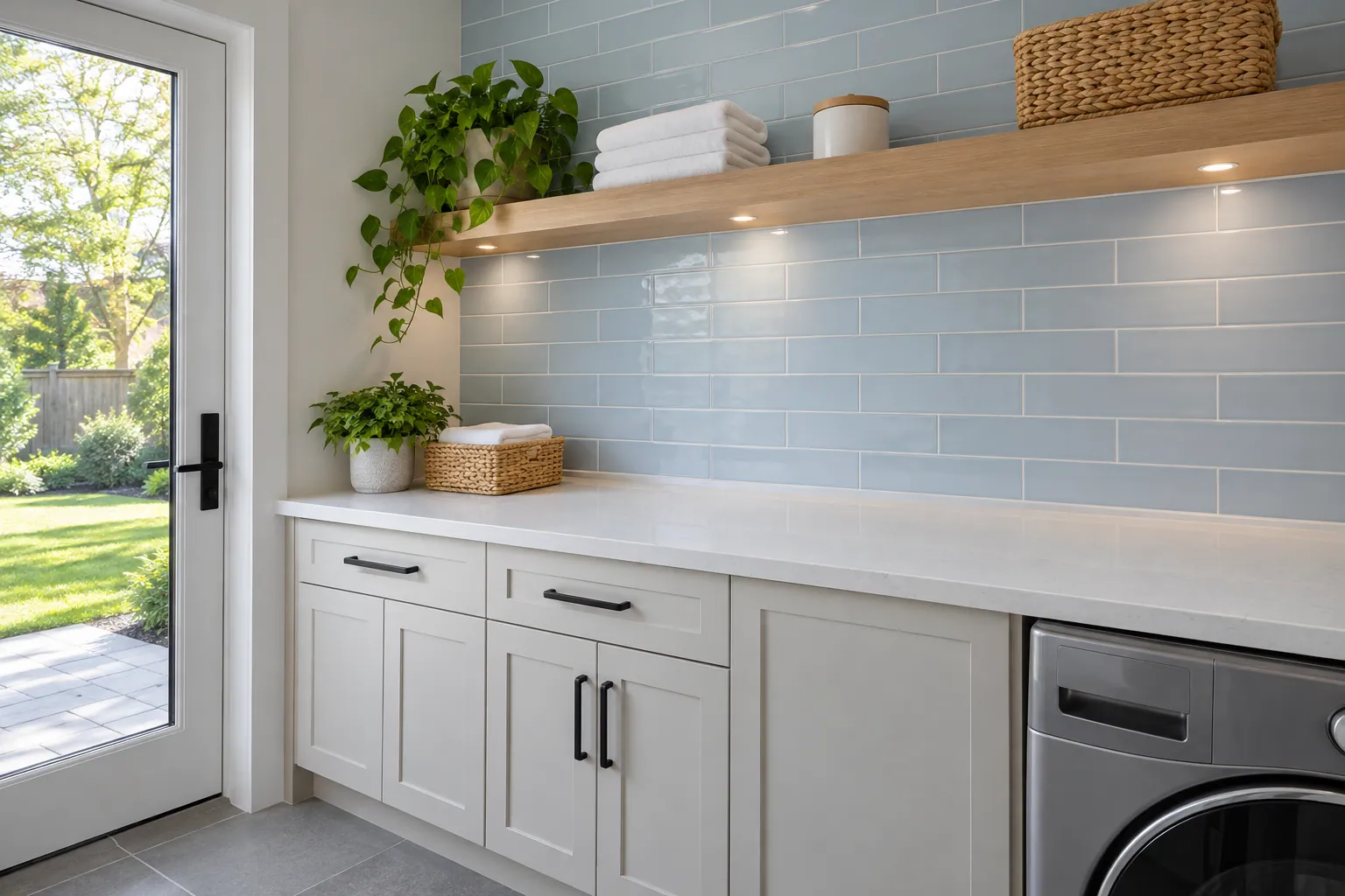 Tile installation project in Brantford, Ontario.
