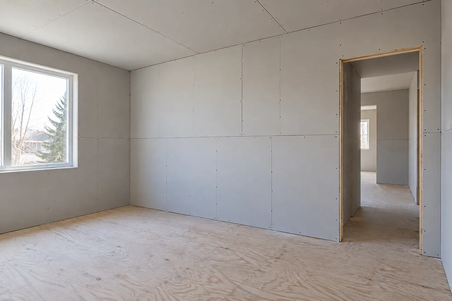 Drywall contractor project in Burlington, Ontario.