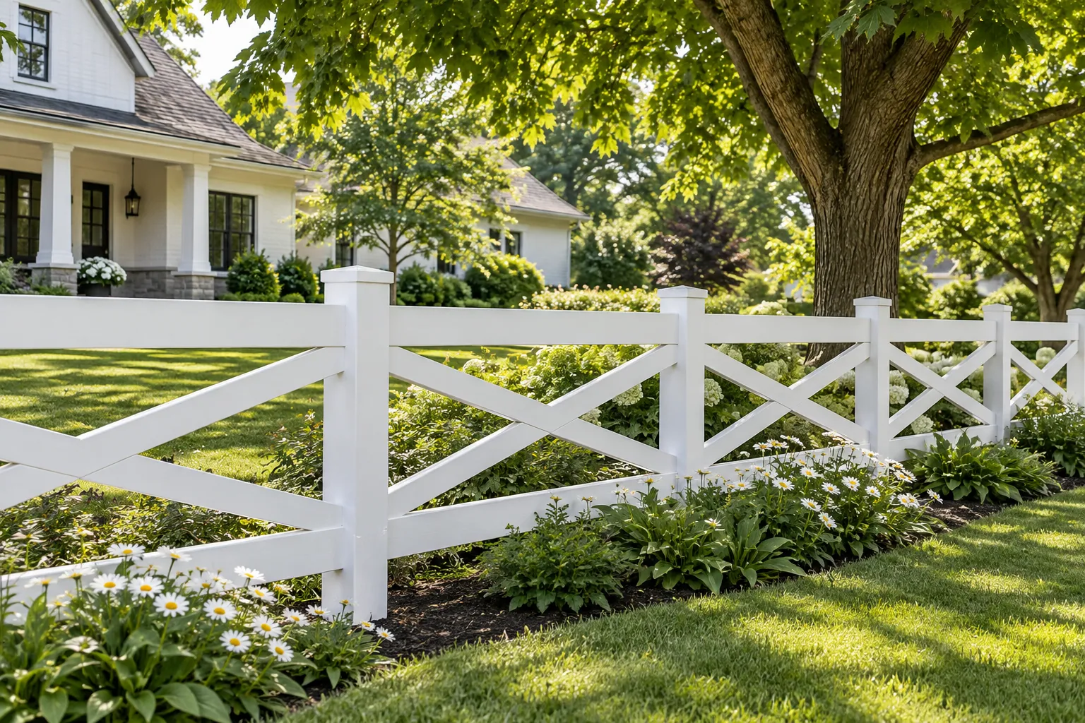Residential fencing work in Burlington, Ontario.