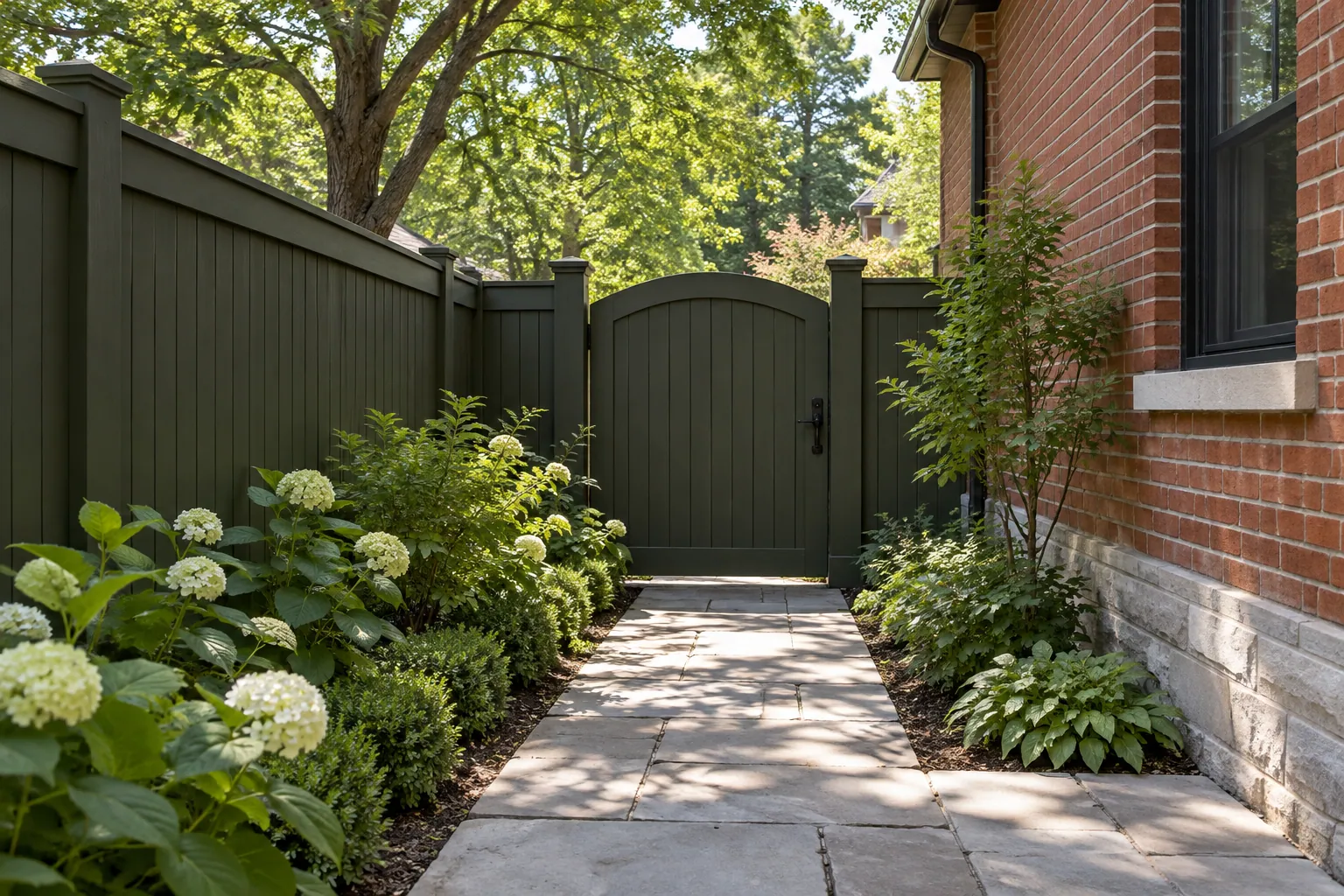 Fencing contractor project in Burlington, Ontario.