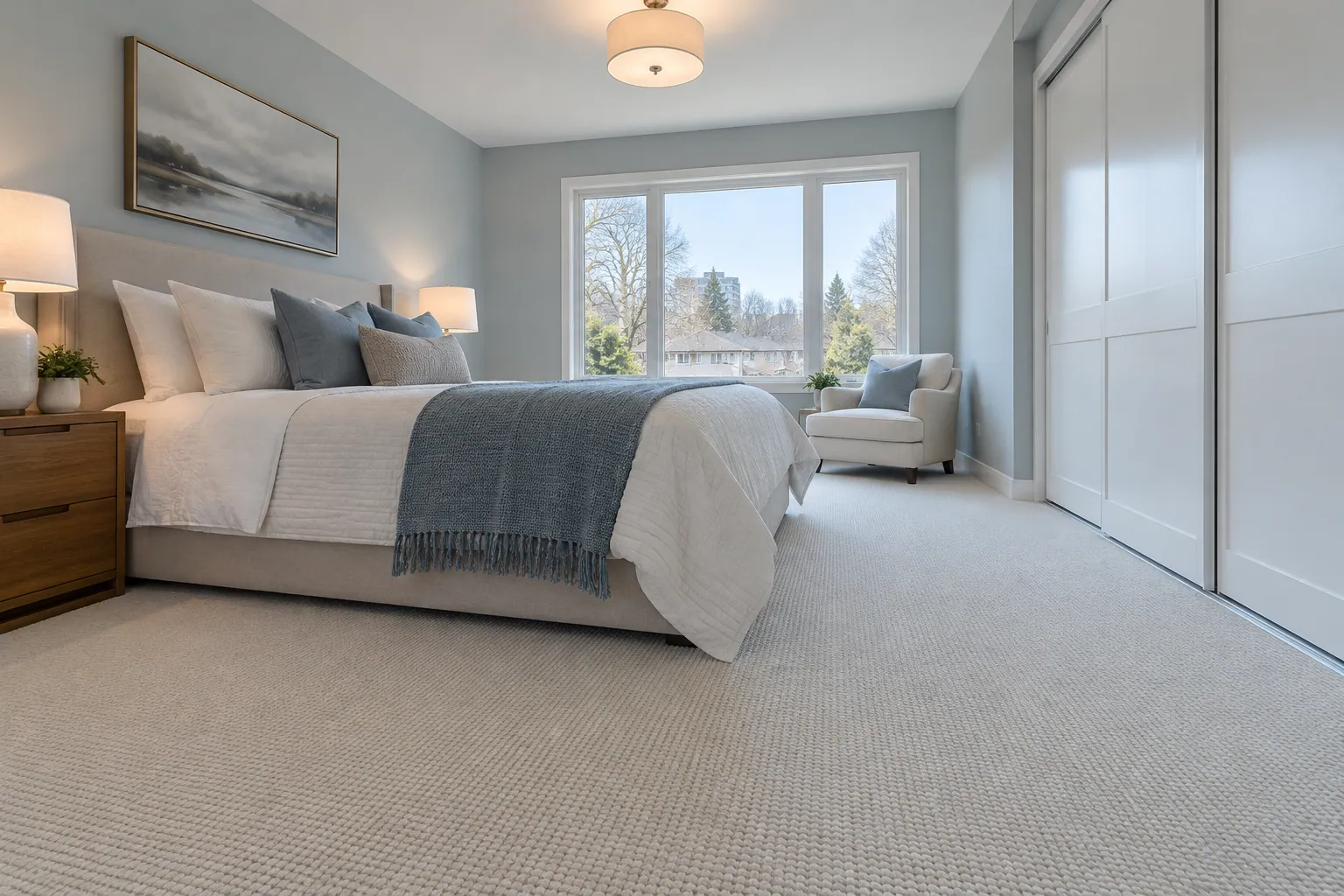 Flooring renovation project in Burlington, Ontario.