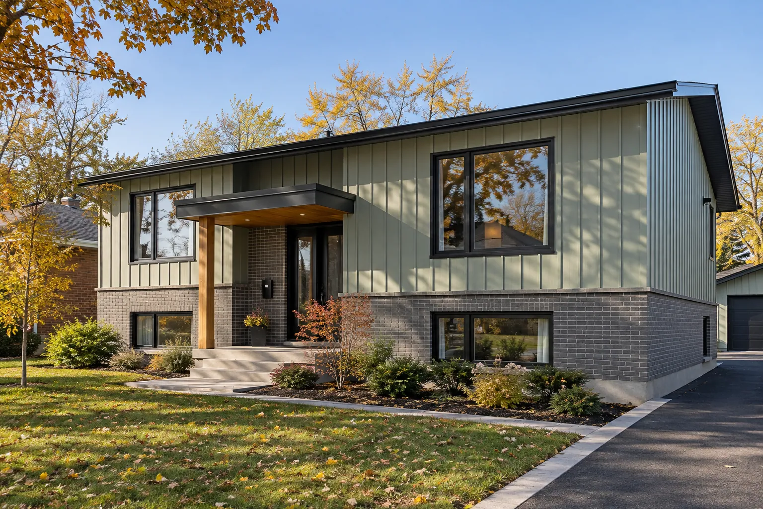 Exterior siding renovation in Burlington, Ontario.