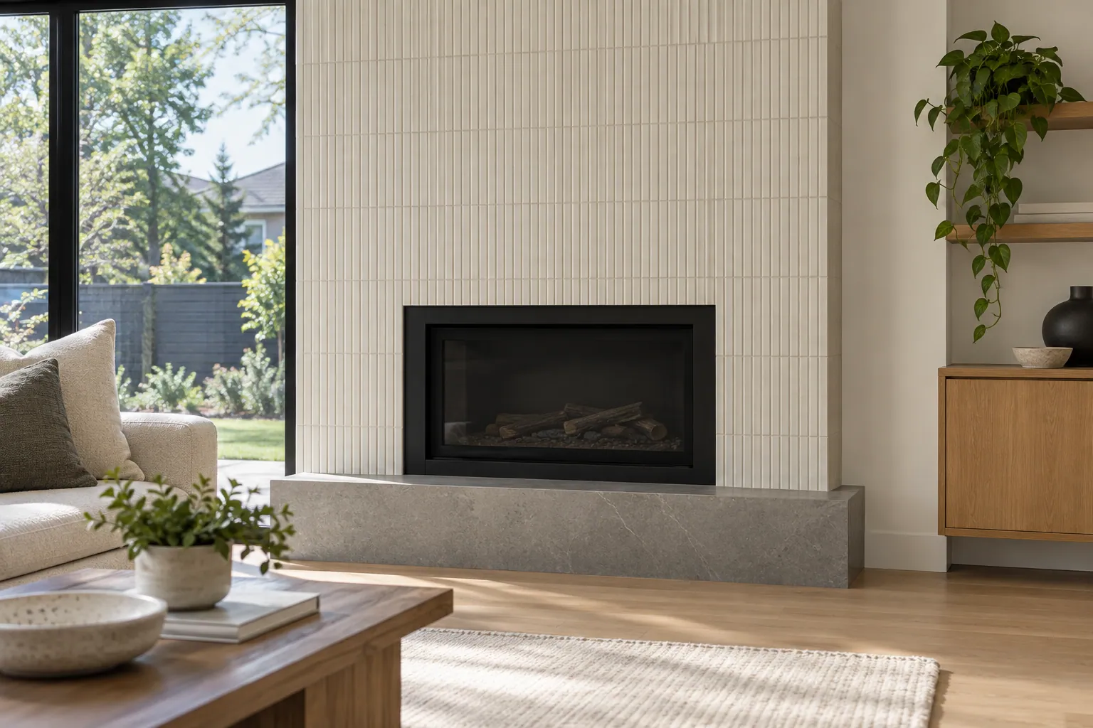 Tile installation project in Burlington, Ontario.