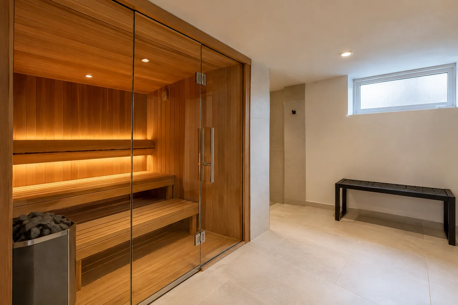 Basement living-space improvements in Hamilton, Ontario.