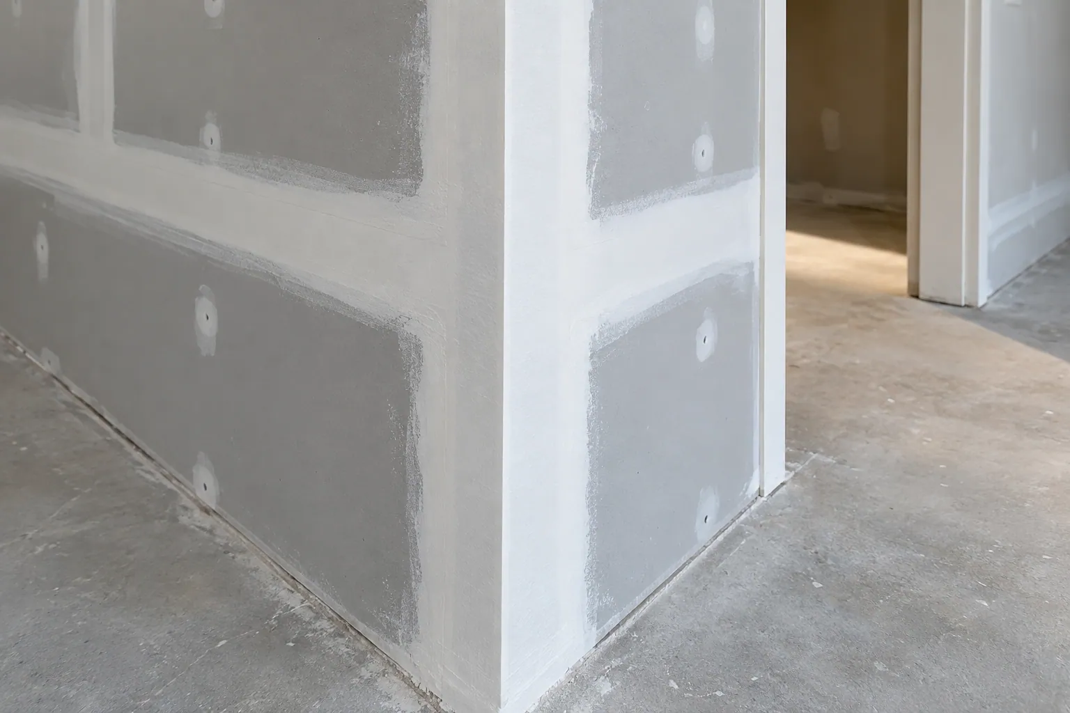 Drywall installation project in Hamilton, Ontario.