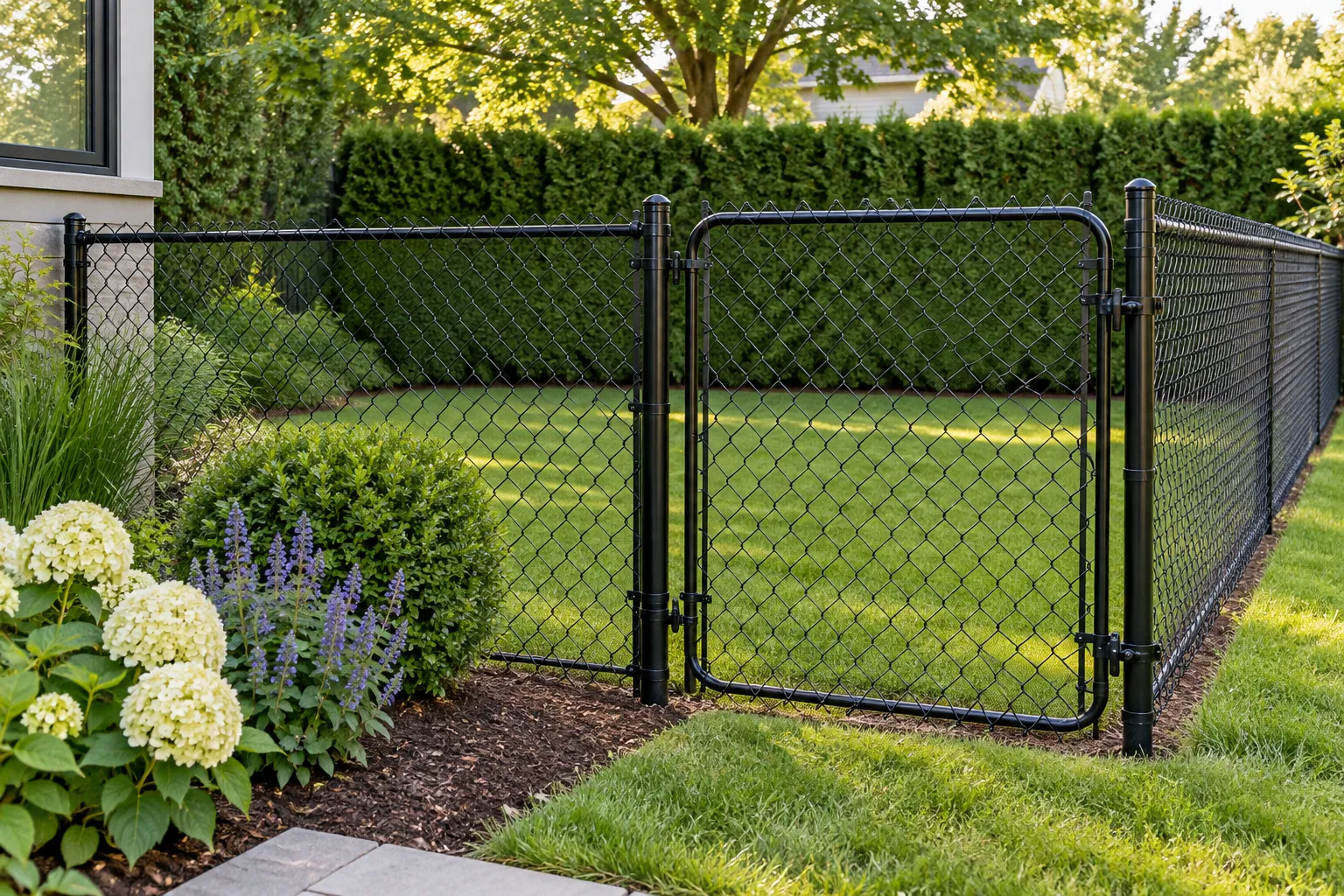 Fence installation project in Hamilton, Ontario.