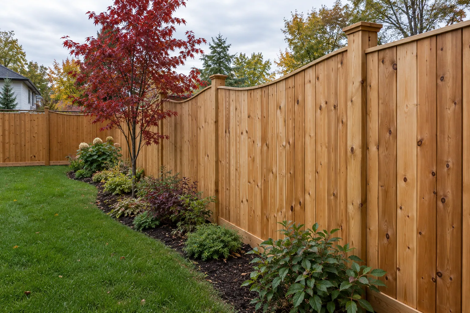 Fence replacement and yard improvements in Hamilton, Ontario.
