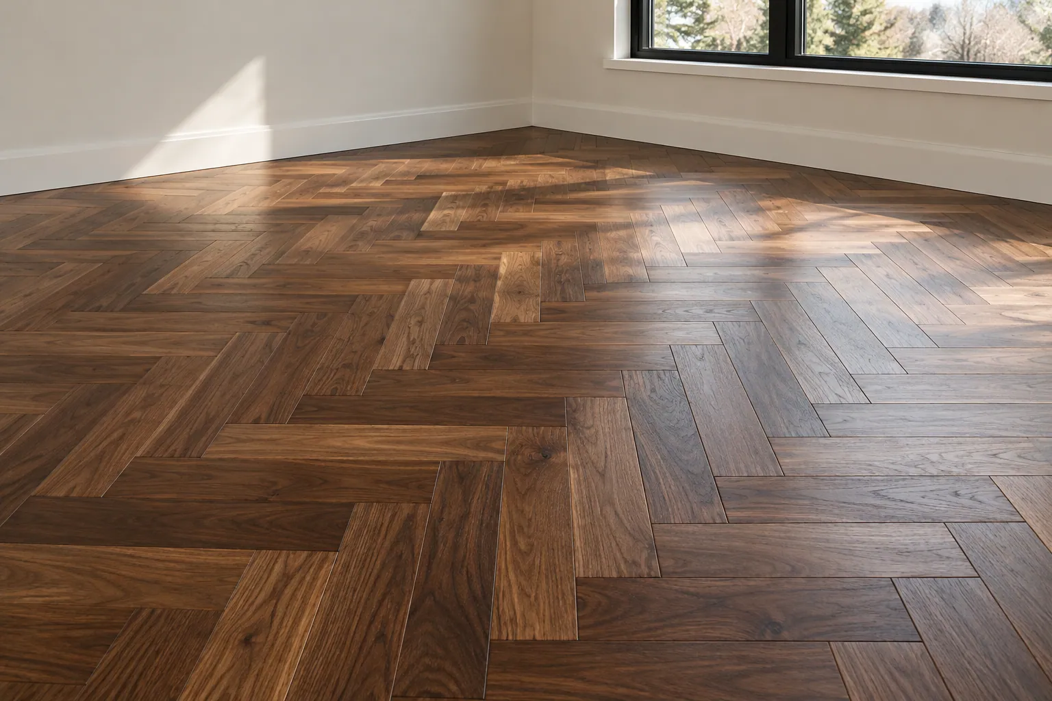 Flooring renovation project in Hamilton, Ontario.