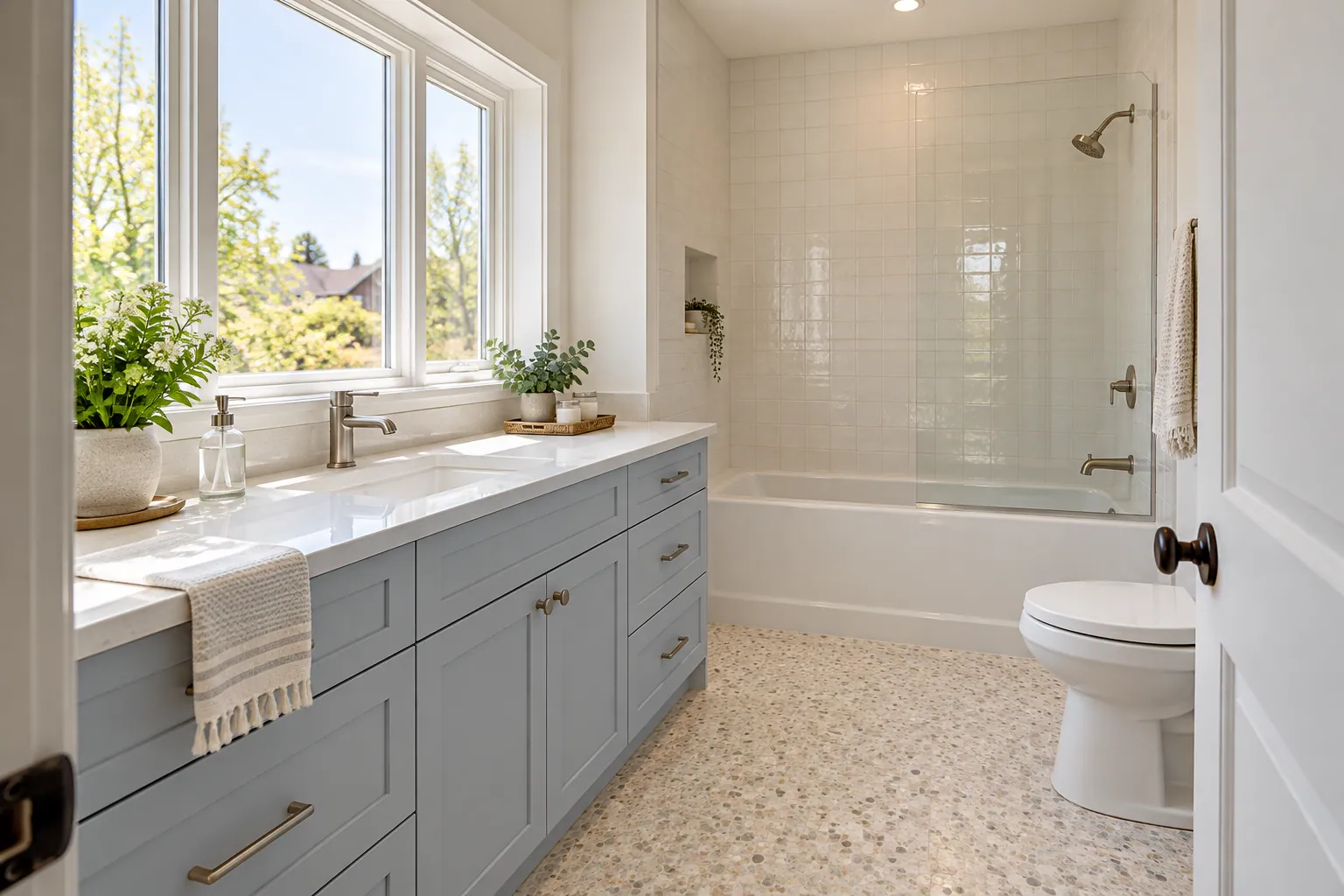 Bathroom remodeling project in Milton, Ontario.