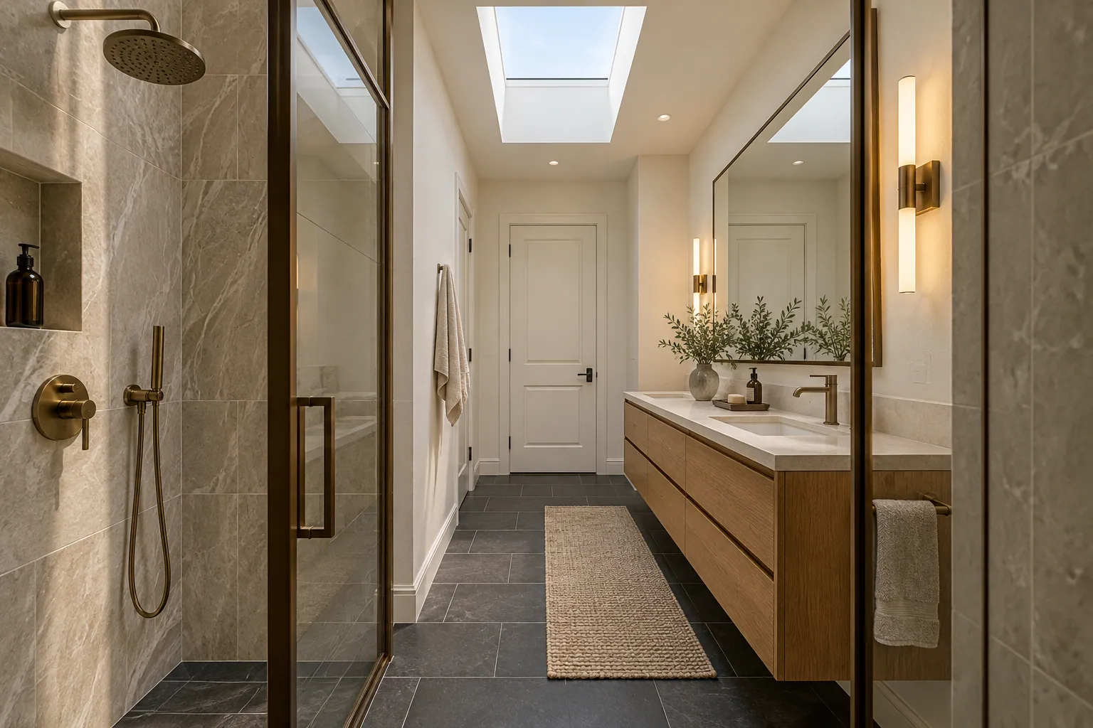 Bathroom remodeling work in Milton, Ontario.