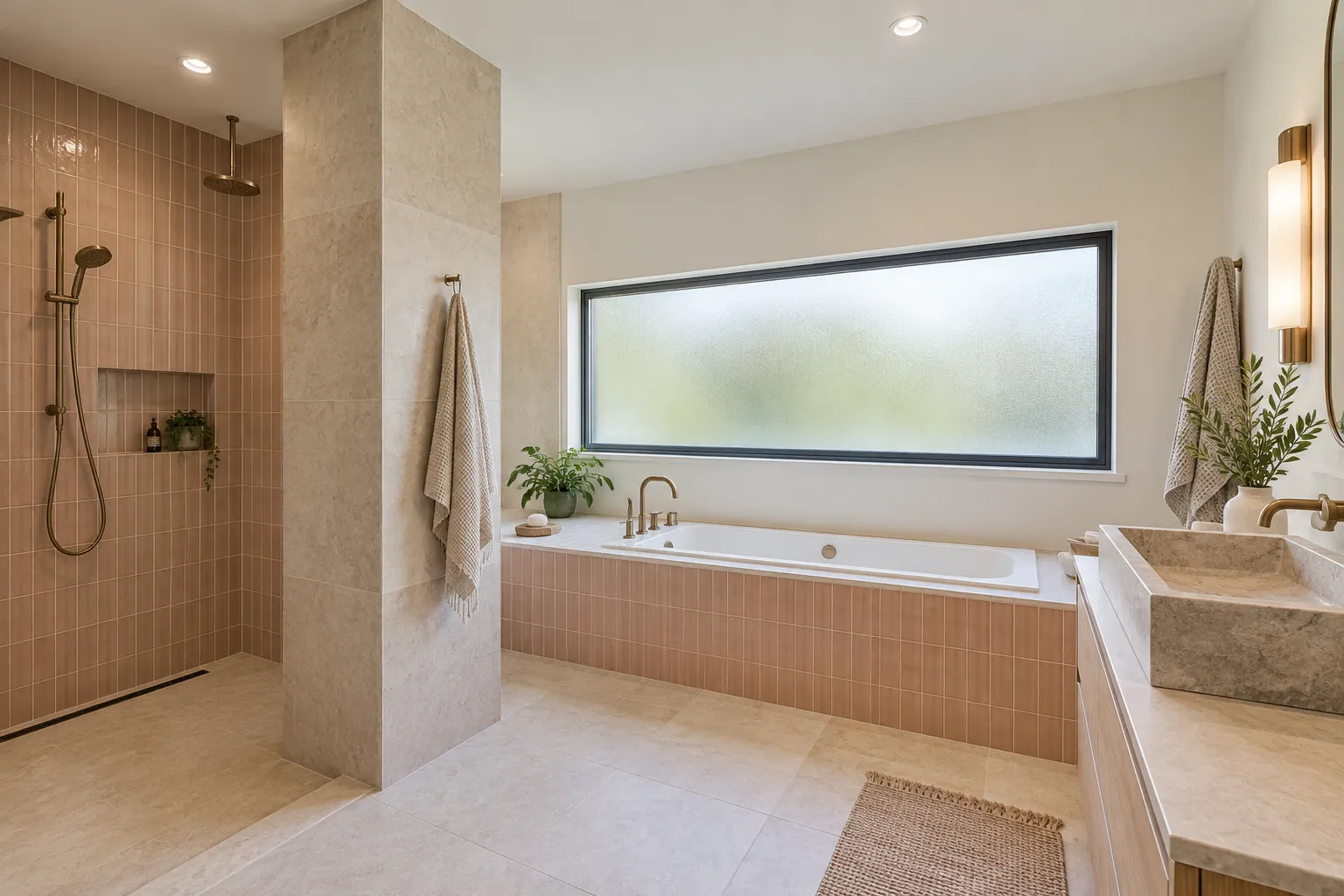 Residential bath renovation in Milton, Ontario.