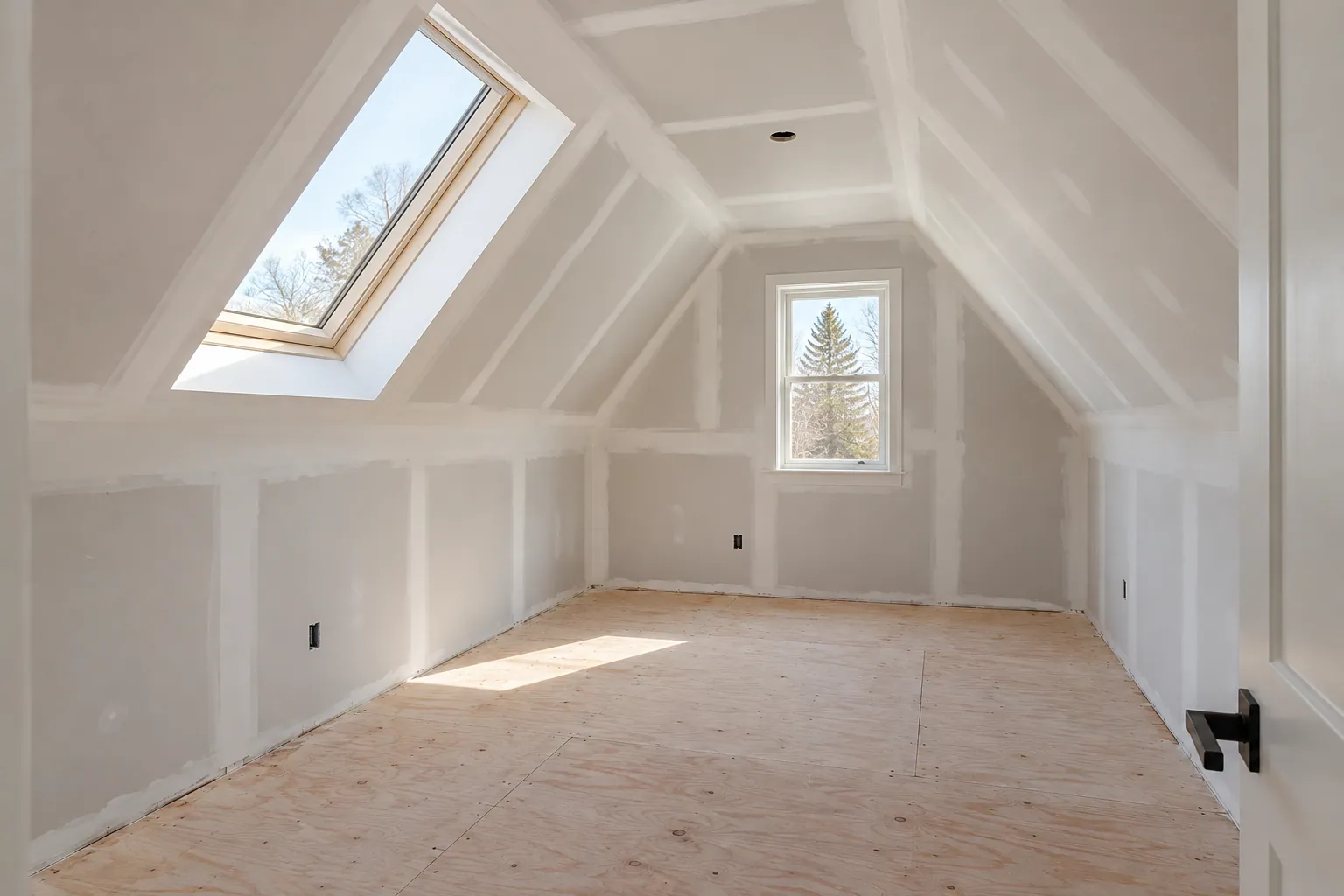 Interior drywall work in Milton, Ontario.