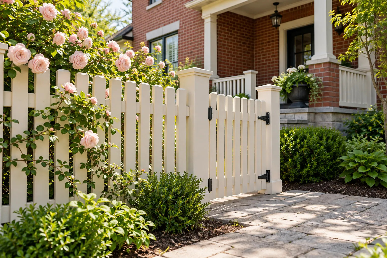Residential fencing work in Milton, Ontario.