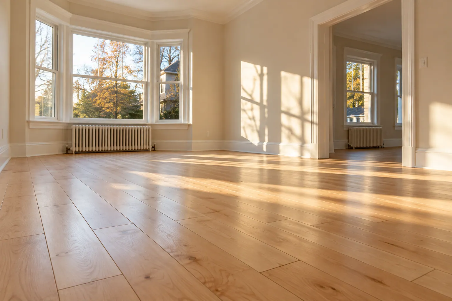 Flooring renovation project in Milton, Ontario.