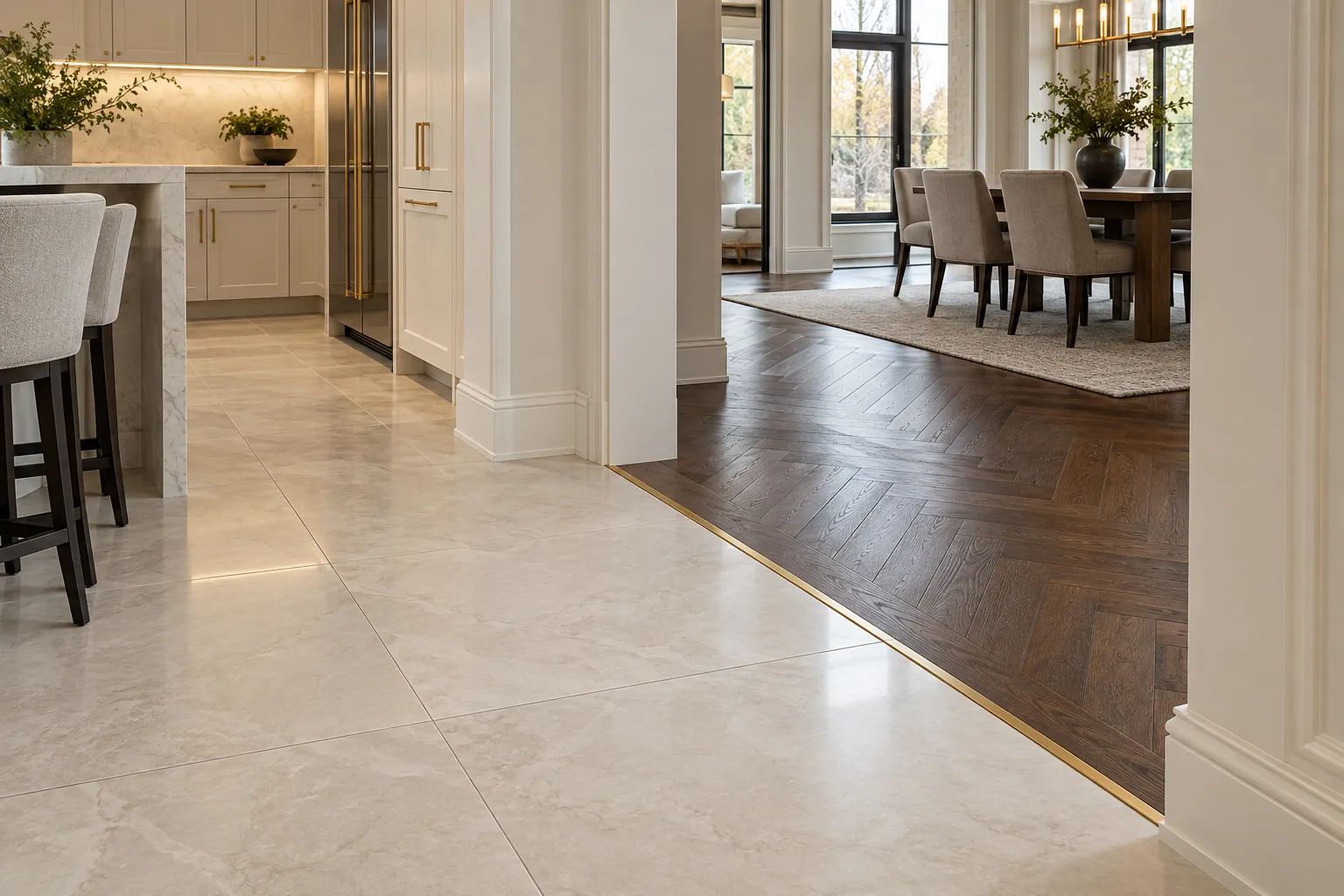 Residential flooring installation in Milton, Ontario.