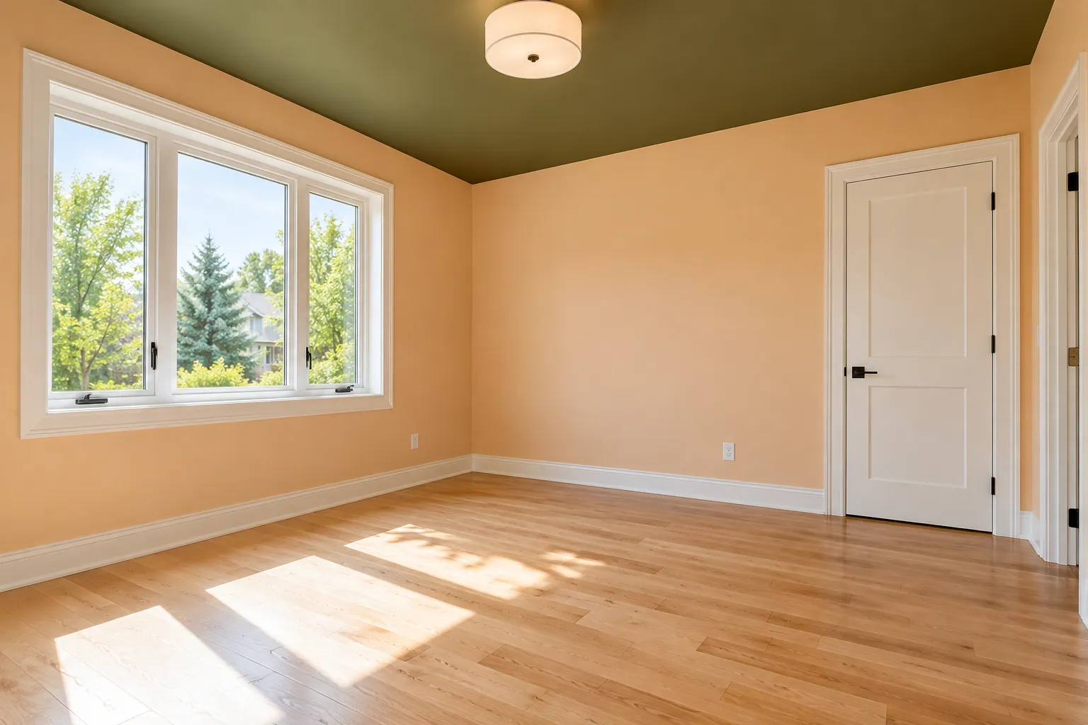 Interior painting and finish work in Milton, Ontario.