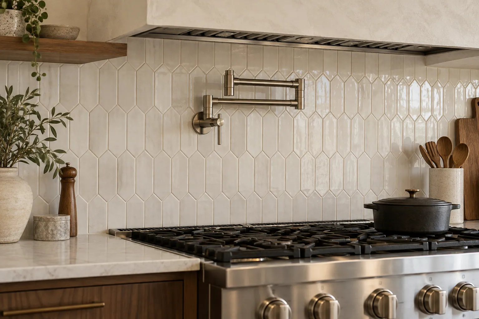 Floor and wall tile installation in Milton, Ontario.