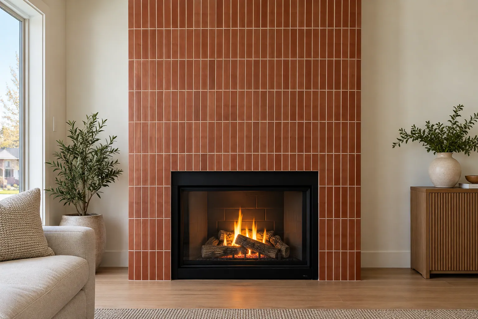 Floor and wall tile installation in Mississauga, Ontario.