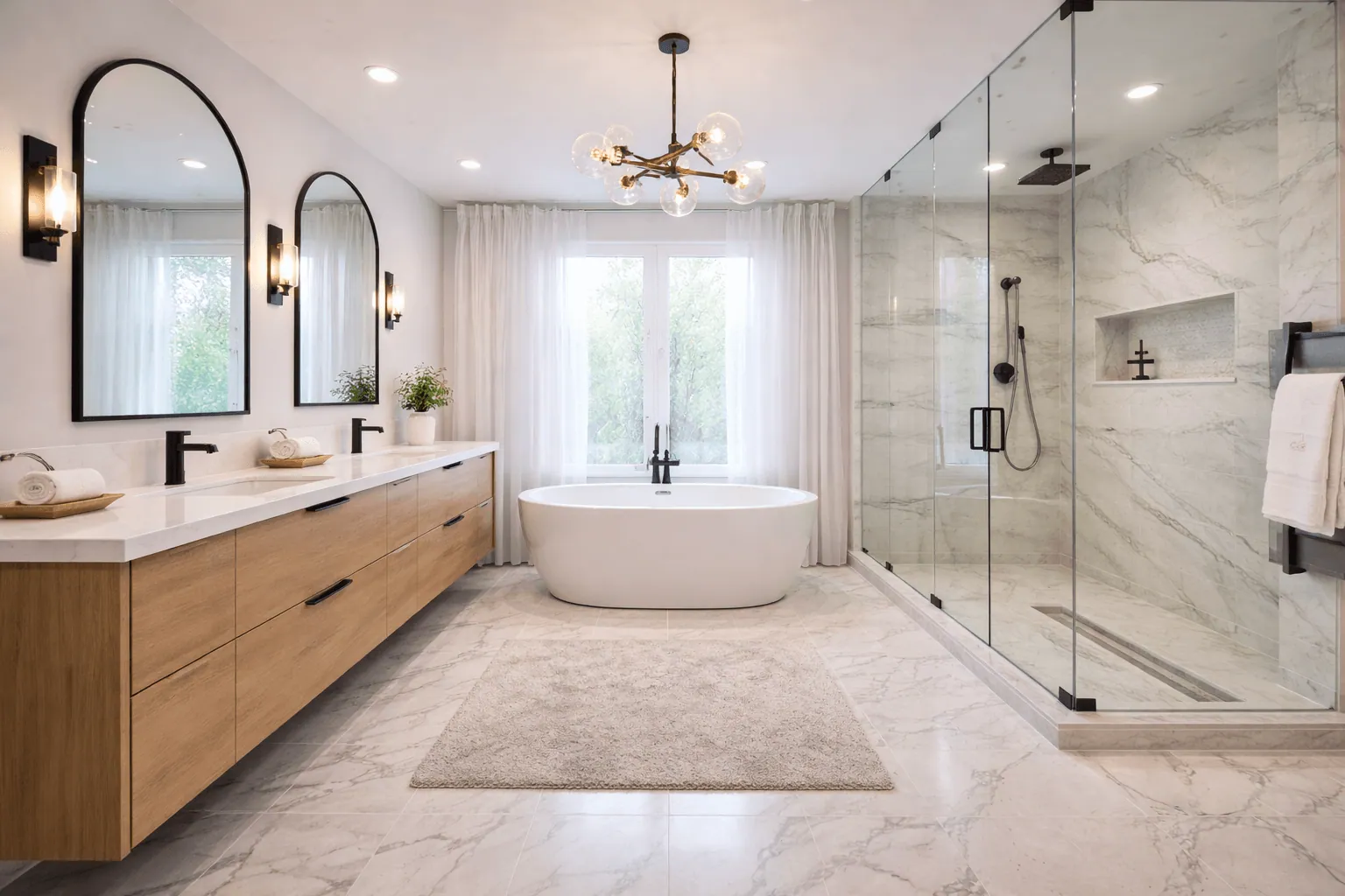 Bathroom remodeling project in Oakville, Ontario.