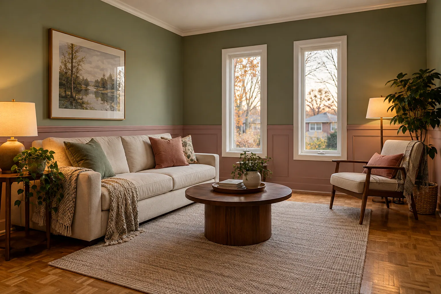 Home painting contractor project in Oakville, Ontario.