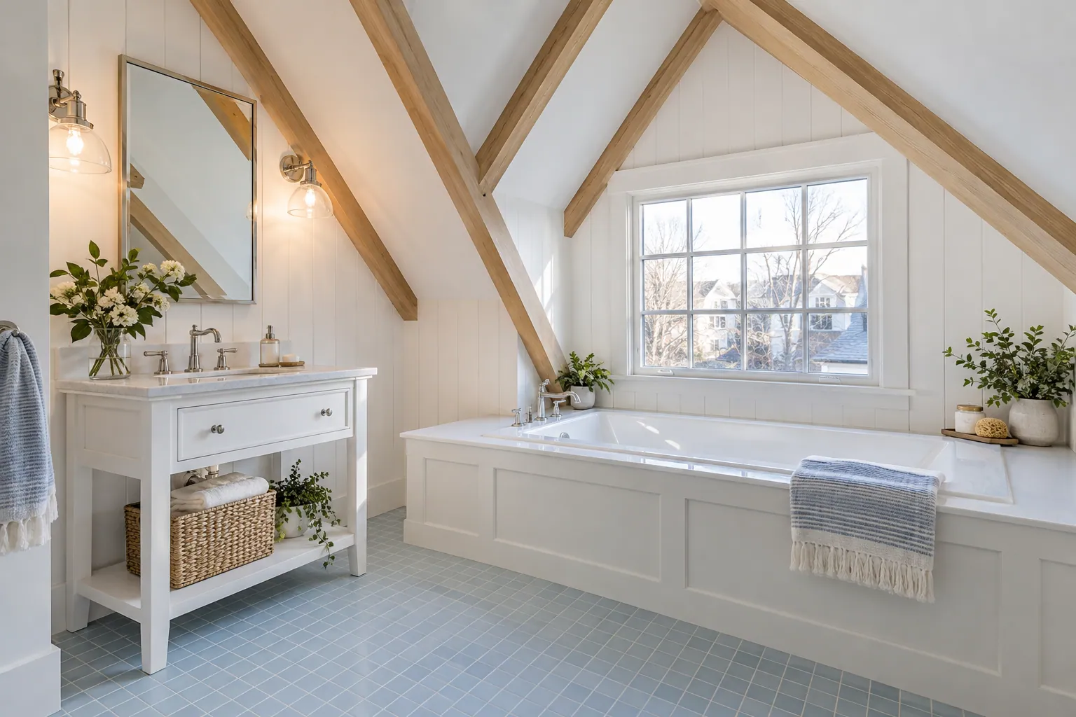 Bathroom tile and fixture improvements in Stoney Creek, Ontario.