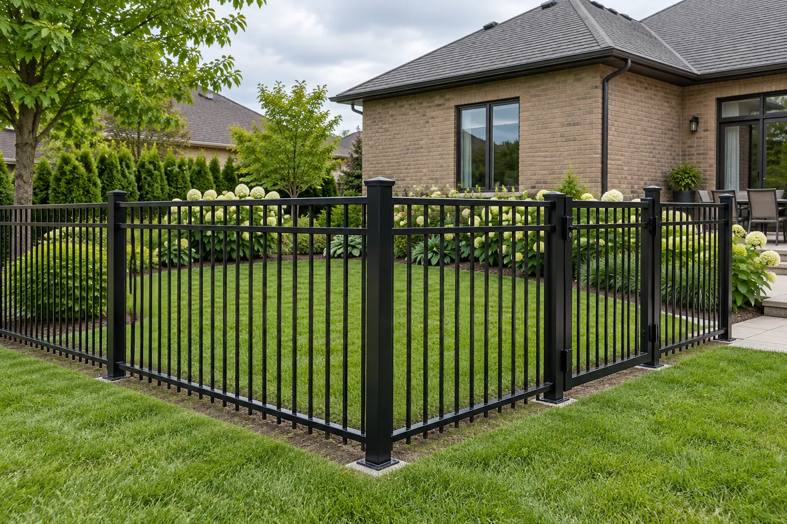 Fence installation project in Stoney Creek, Ontario.