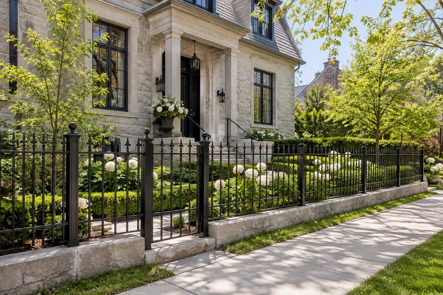 Fence replacement and yard improvements in Stoney Creek, Ontario.