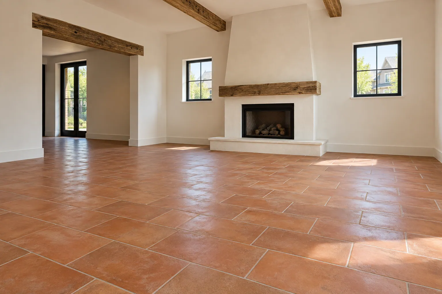 Interior floor replacement work in Stoney Creek, Ontario.