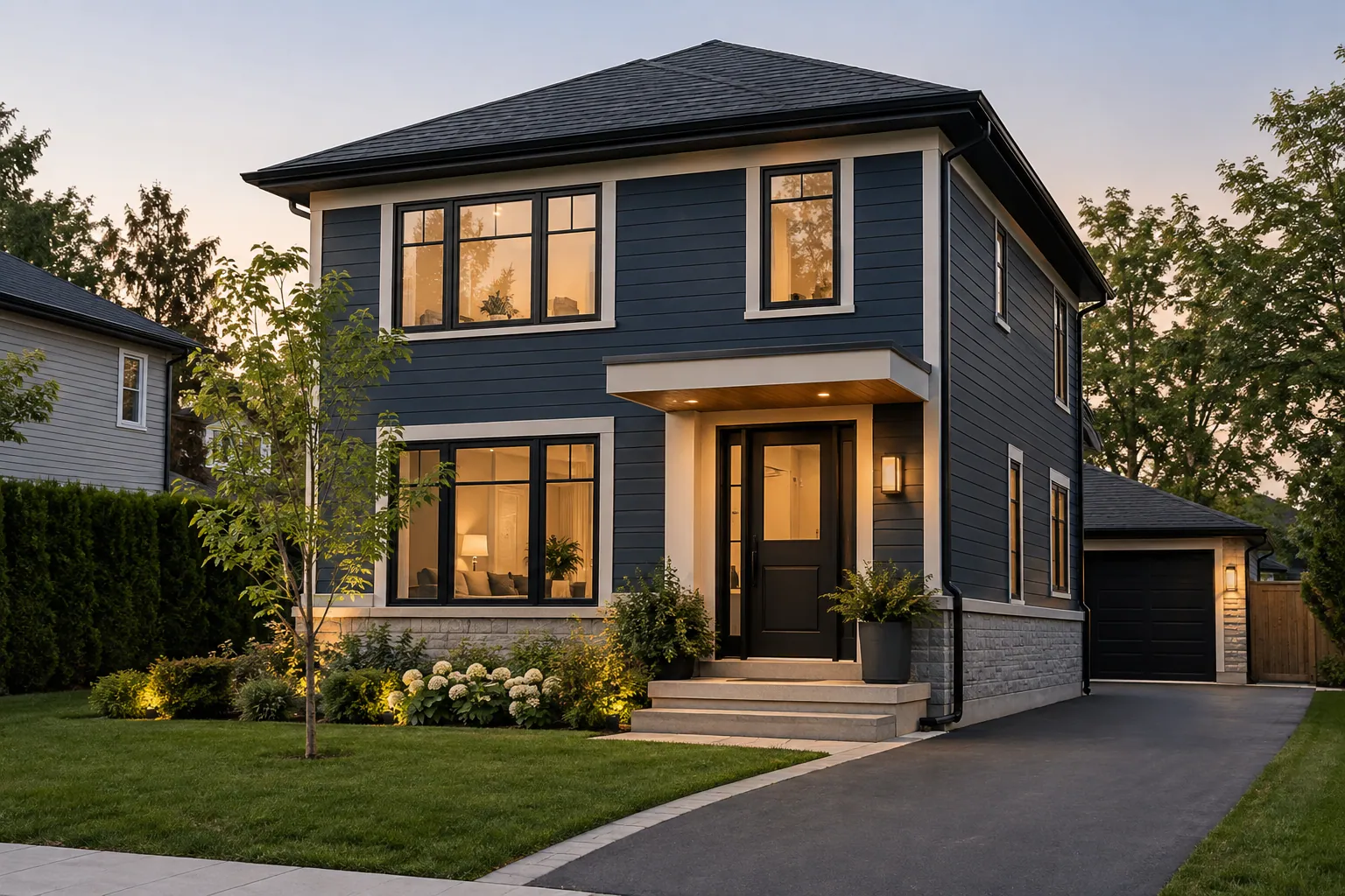 Exterior siding renovation in Stoney Creek, Ontario.