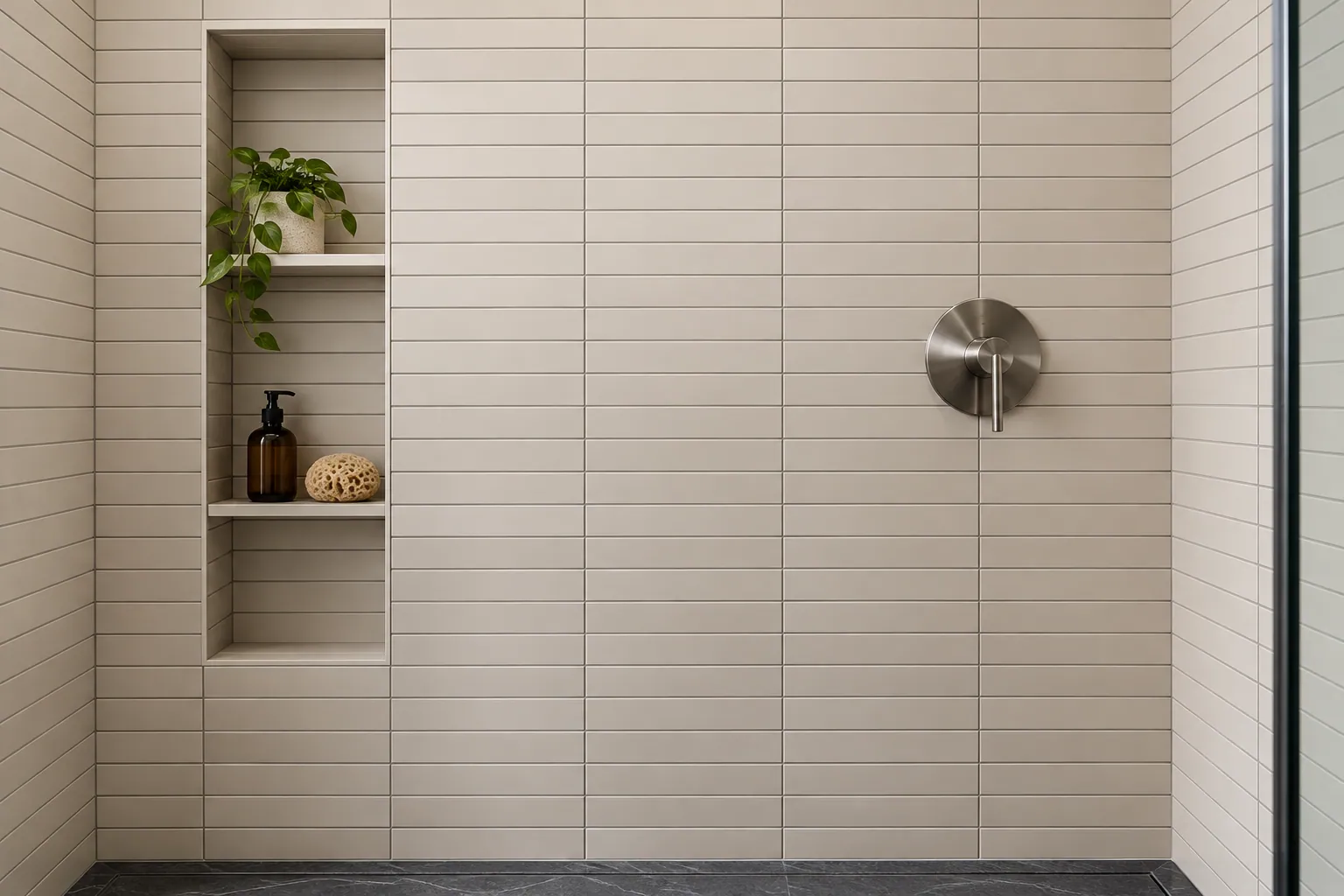 Residential tiling work in Stoney Creek, Ontario.
