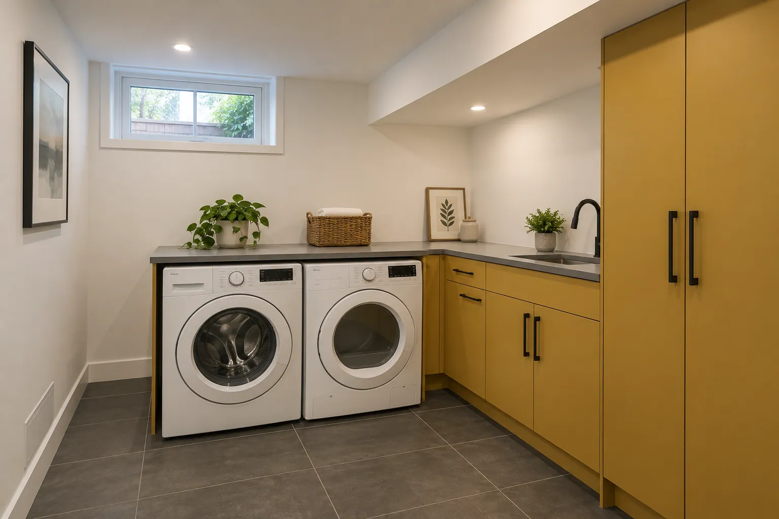 Basement remodeling project in Toronto, Ontario.