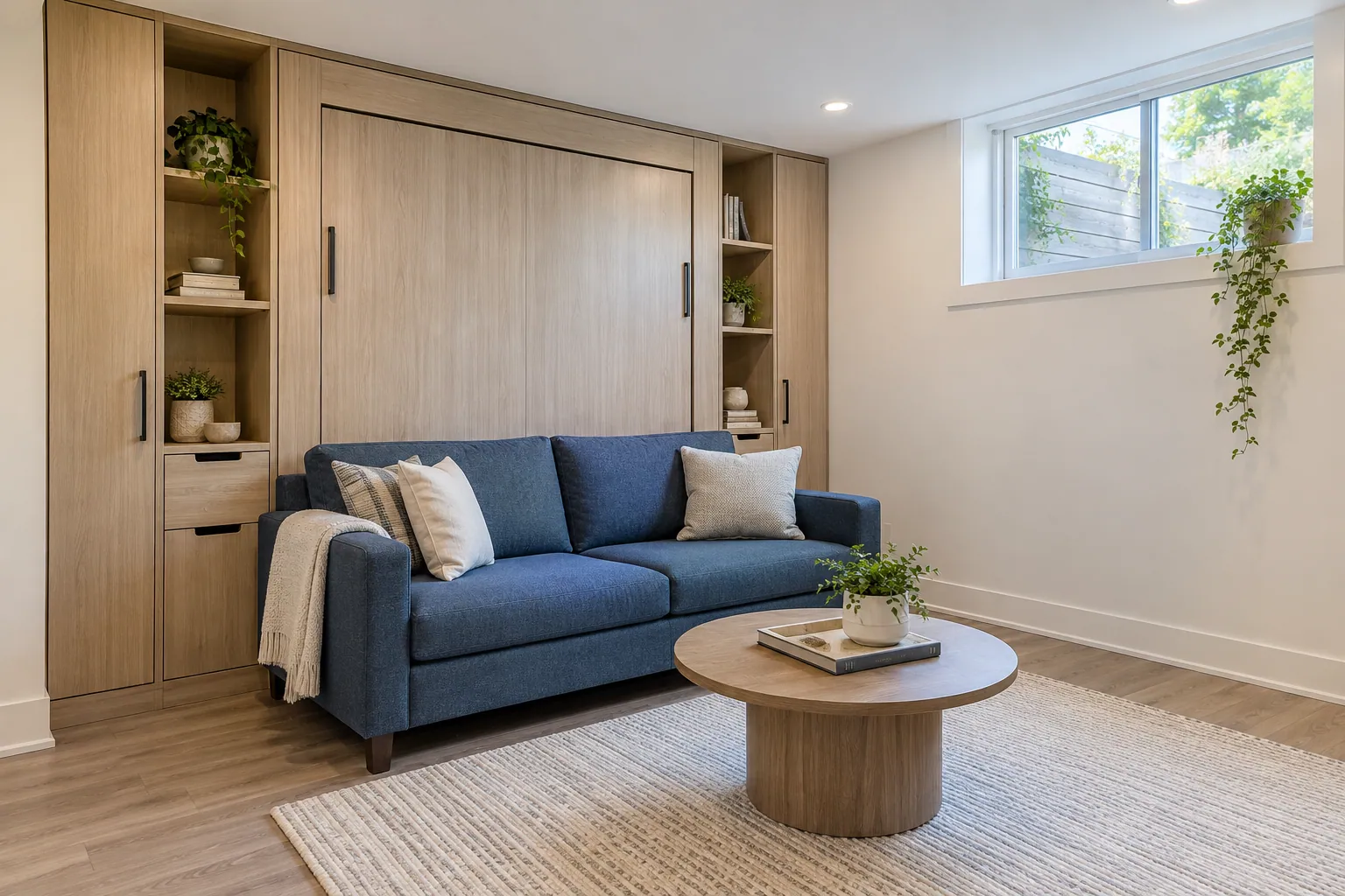 Lower-level renovation work in Toronto, Ontario.