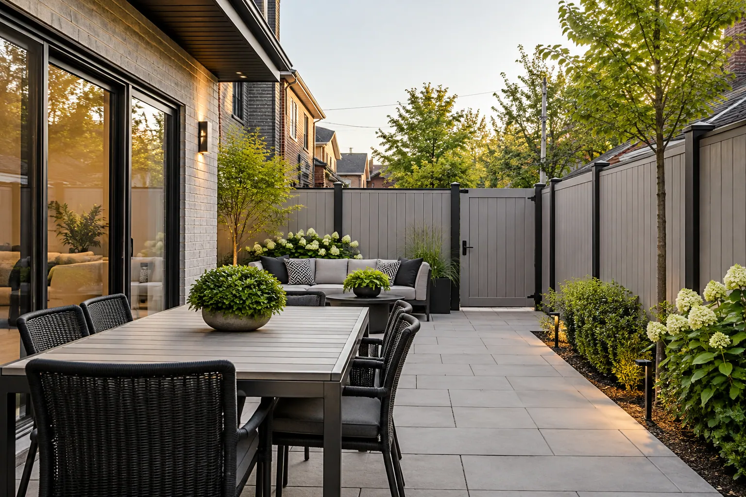 Fence installation project in Toronto, Ontario.