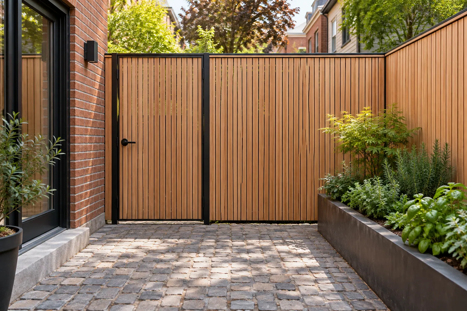 Residential fencing work in Toronto, Ontario.